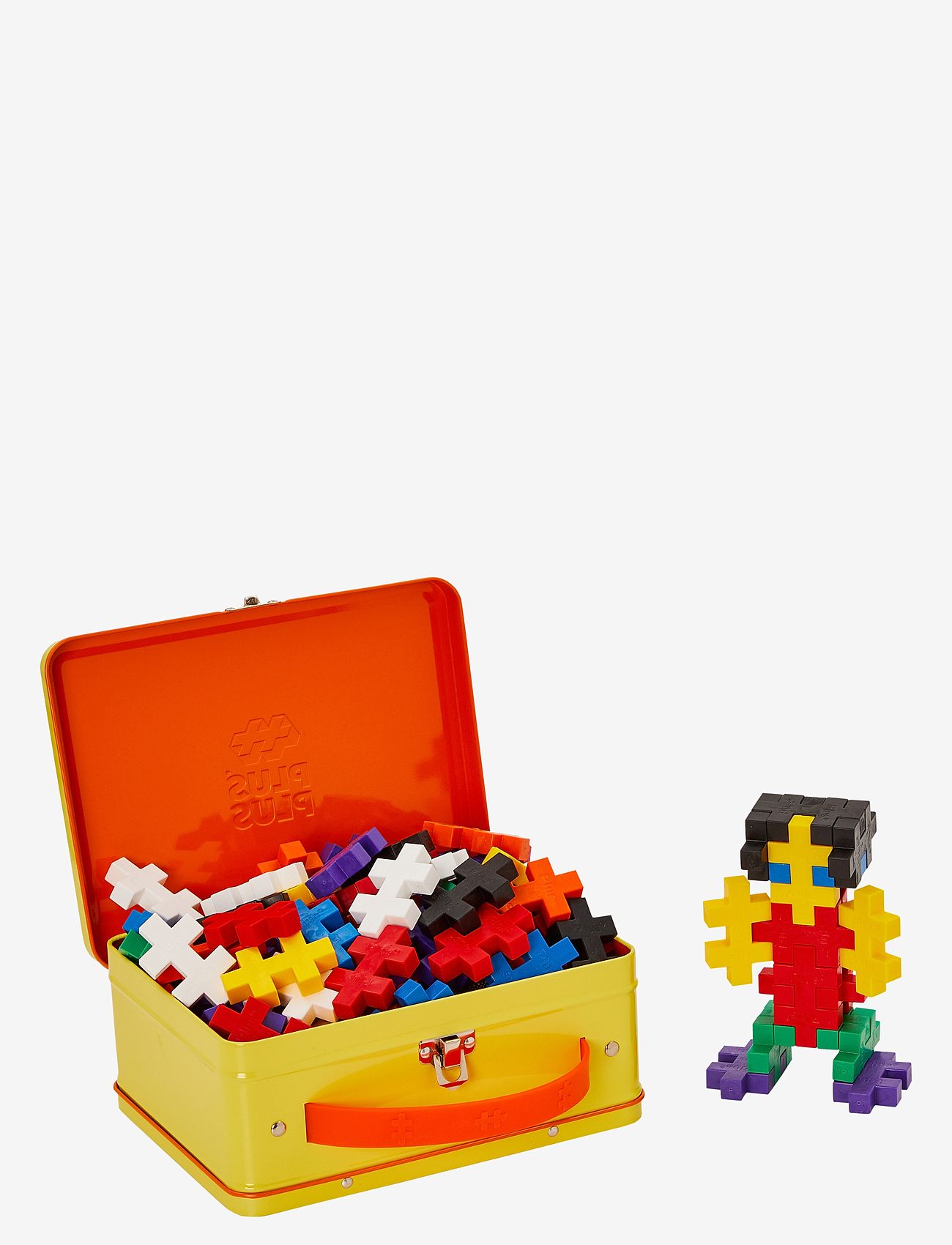 Plus-Plus - Plus-Plus BIG / Metal suitcase Basic - byggesæt - mix basic - 1