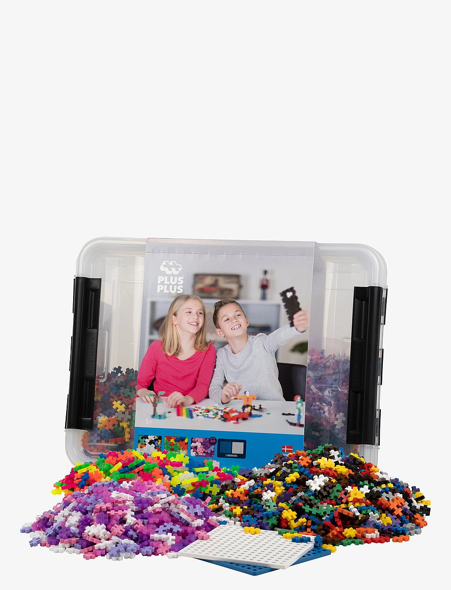 Plus-Plus - Plus-Plus Storage Box Mix / 2400 pcs - byggesæt - mix - 3