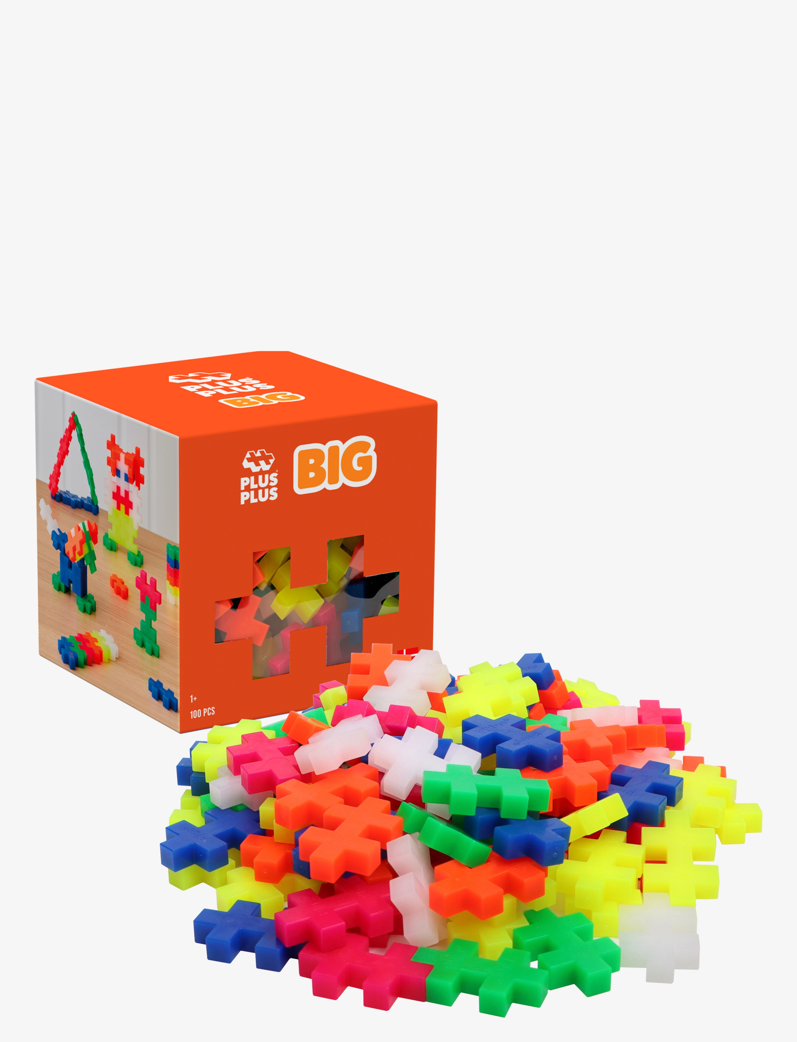 Plus-Plus BIG Neon Mix / 100 pcs - MIX NEON