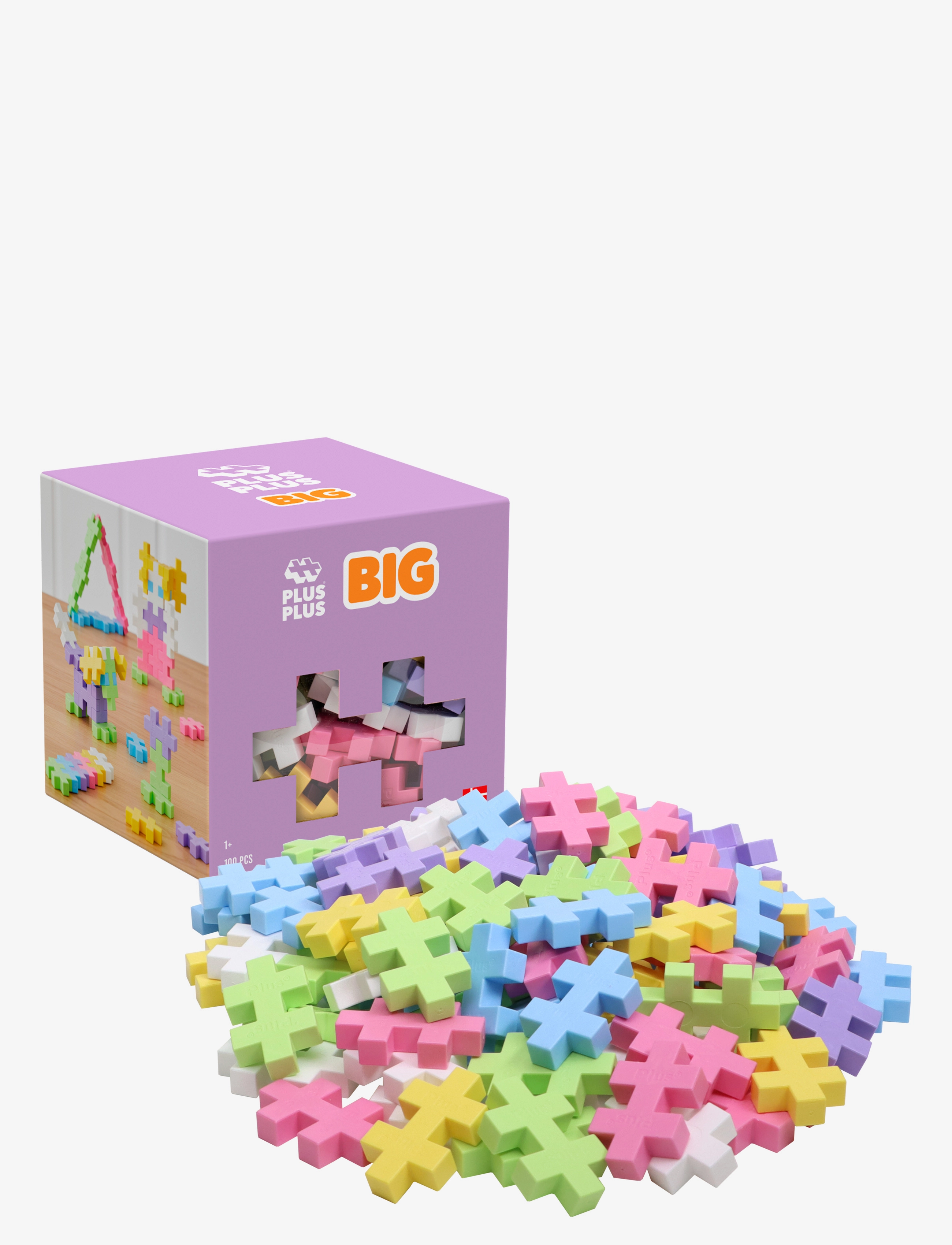 Plus-Plus Plus-Plus BIG Pastel Mix / 100 pcs - 4 for 3 - MIX PASTEL / multi
