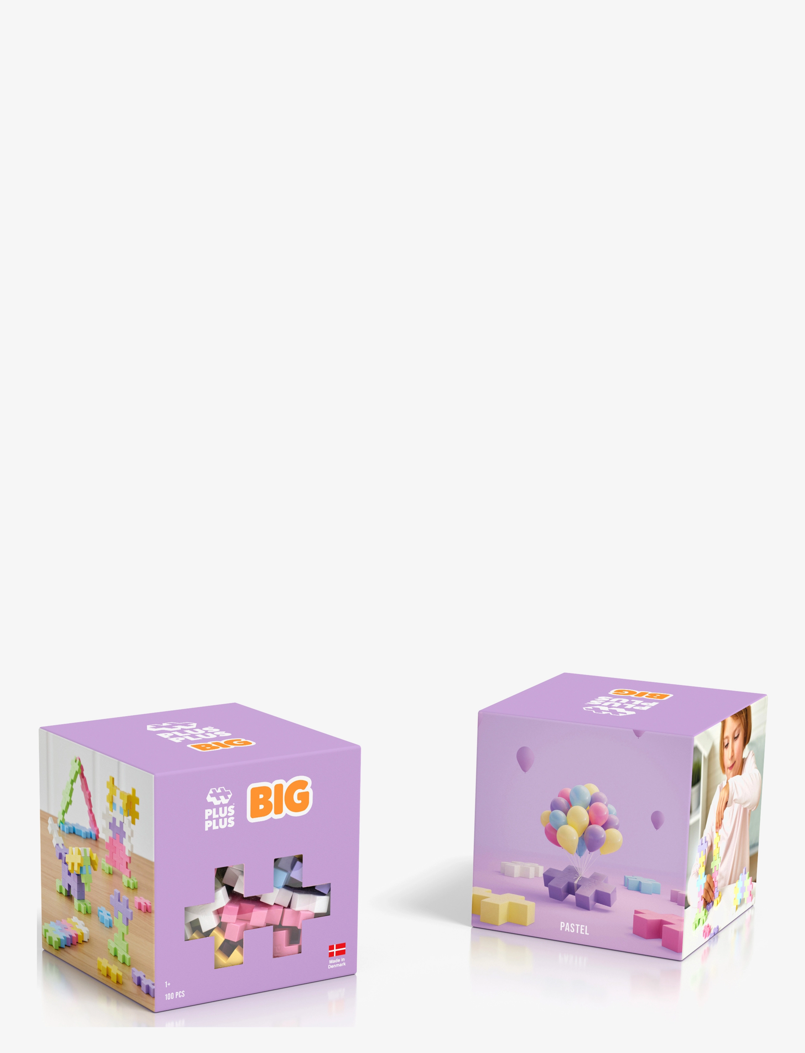 Plus-Plus - Plus-Plus BIG Pastel Mix / 100 pcs - byggsatser - mix pastel - 2
