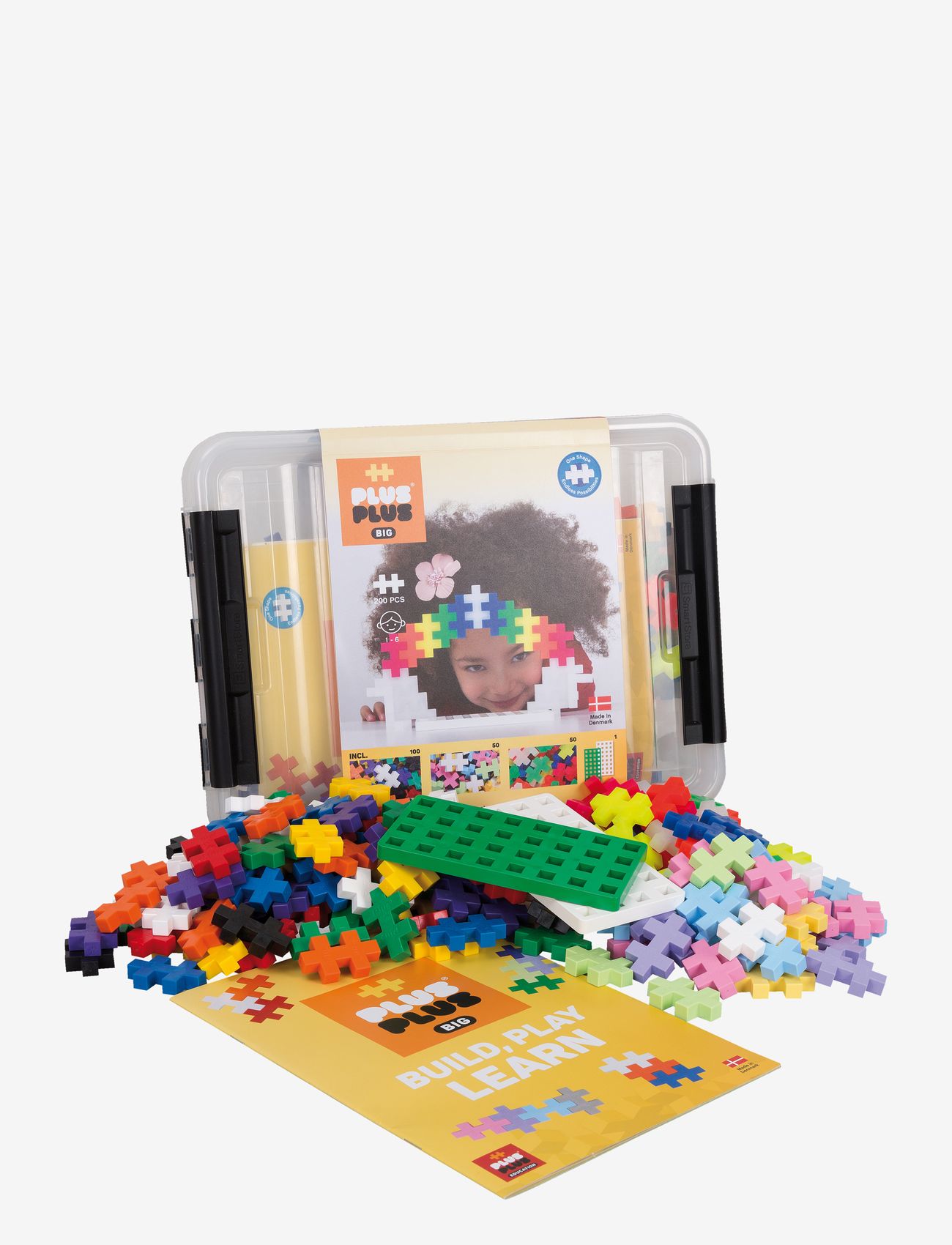 Plus-Plus - Plus-Plus BIG Storage Box Mix / 200 pcs - byggesæt - mix - 0