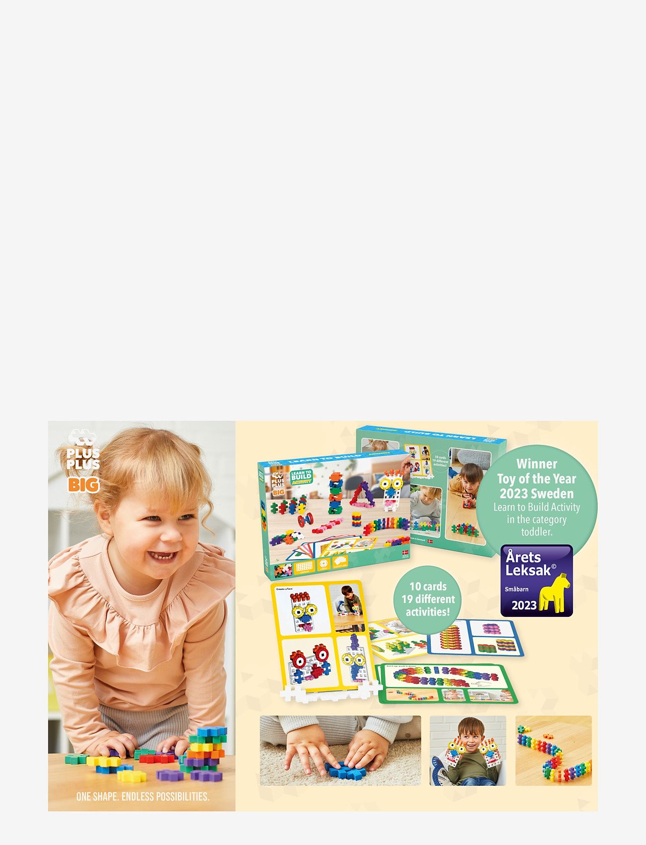 Plus-Plus - Plus-Plus BIG Learn to Build Activity Set - byggesæt - mix - 4