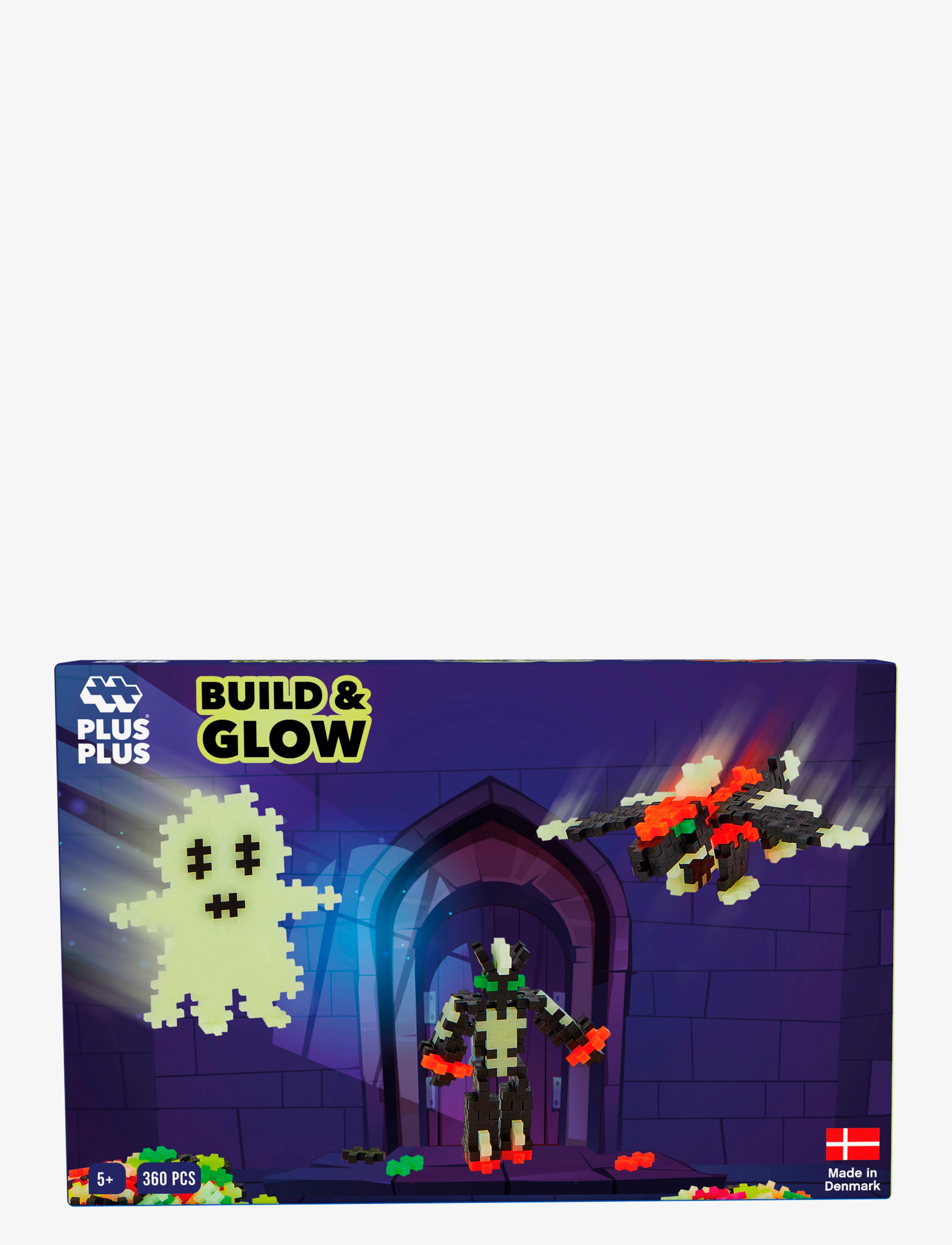 Plus-Plus - Plus-Plus Build and Glow - Glow in the Dark / 360 pcs - byggsatser - mix - 1