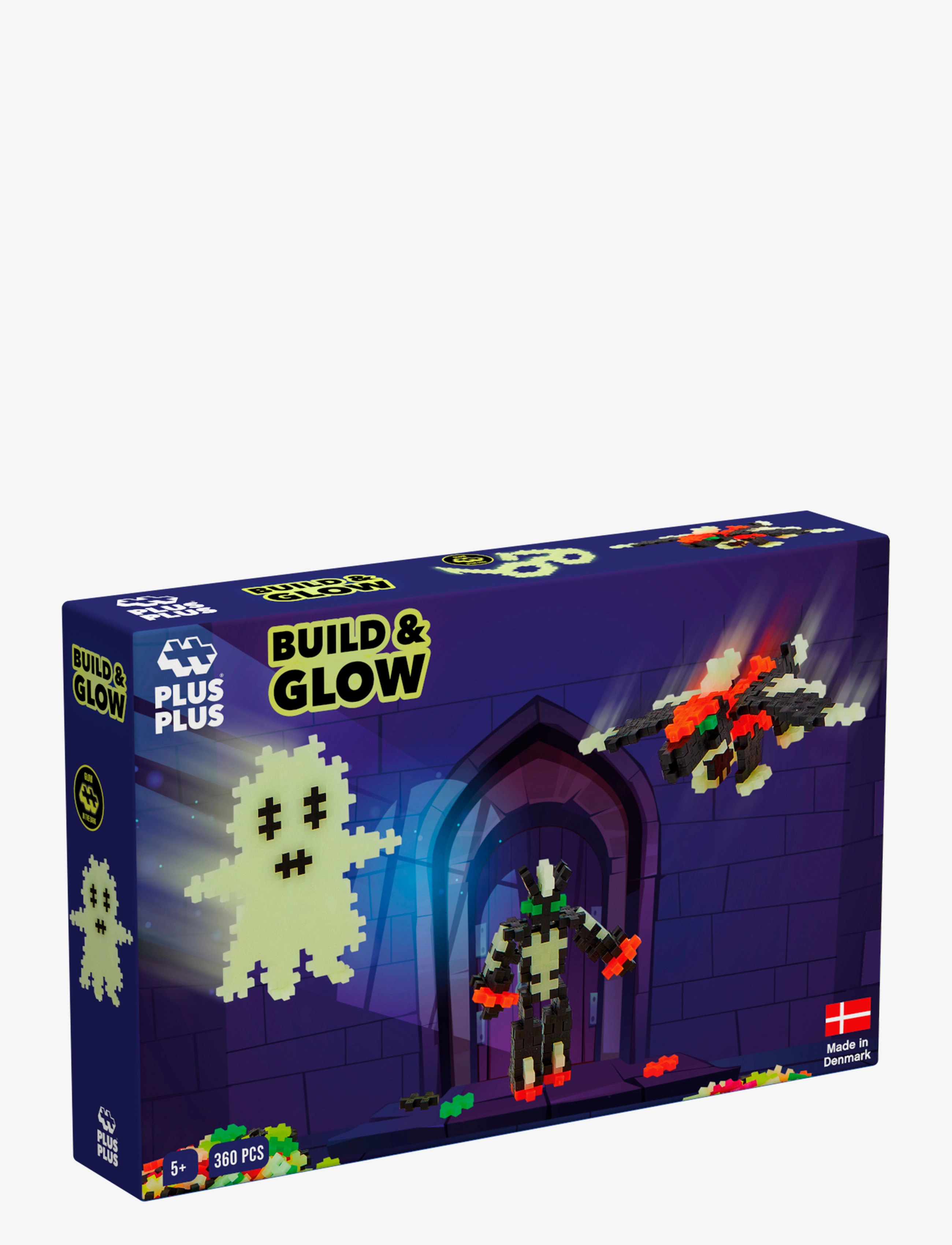 Plus-Plus - Plus-Plus Build and Glow - Glow in the Dark / 360 pcs - byggsatser - mix - 2