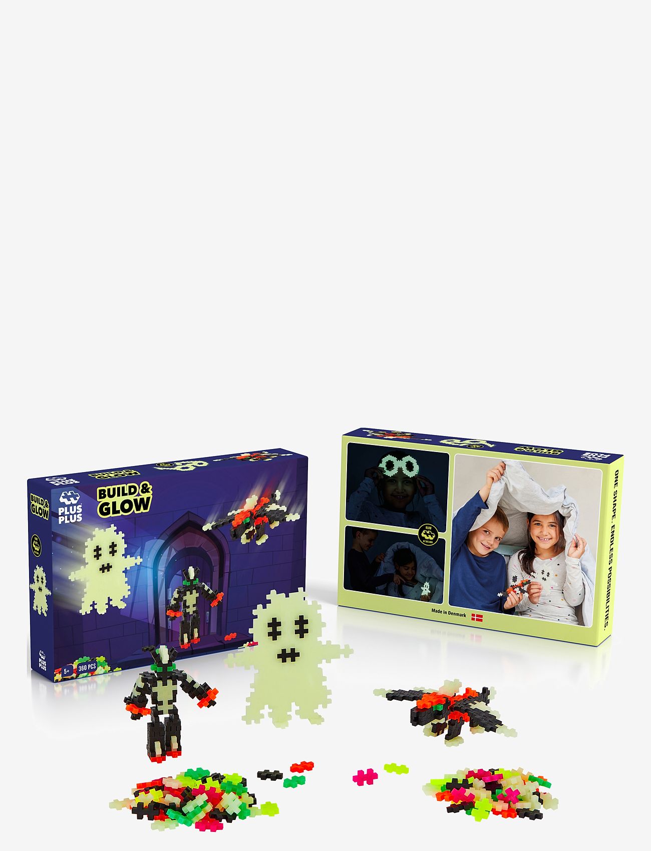 Plus-Plus - Plus-Plus Build and Glow - Glow in the Dark / 360 pcs - mix - 4
