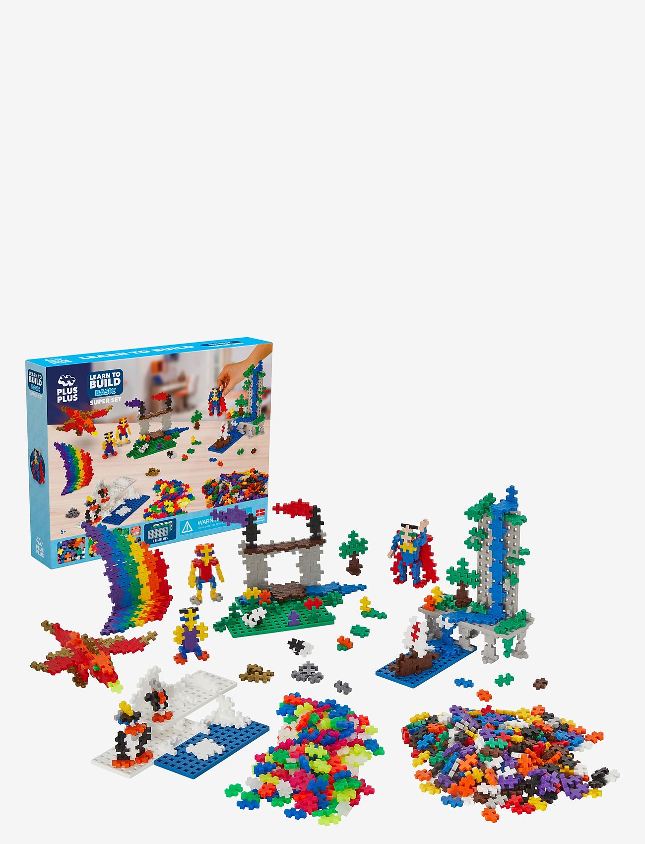 Plus-Plus - Plus-Plus Basic Learn to build Super set - byggesæt - mix basic - 0