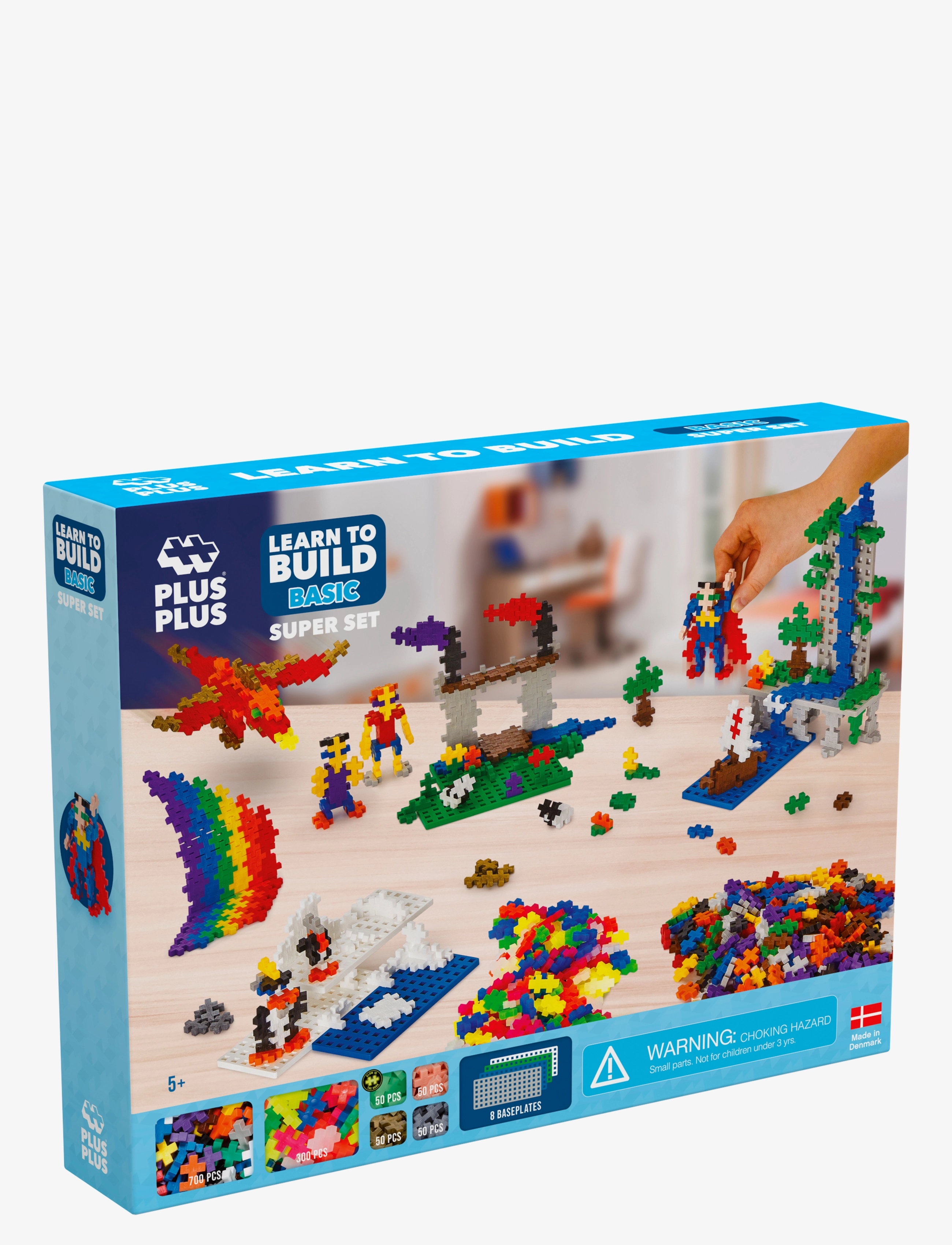 Plus-Plus - Plus-Plus Basic Learn to build Super set - byggesett - mix basic - 3