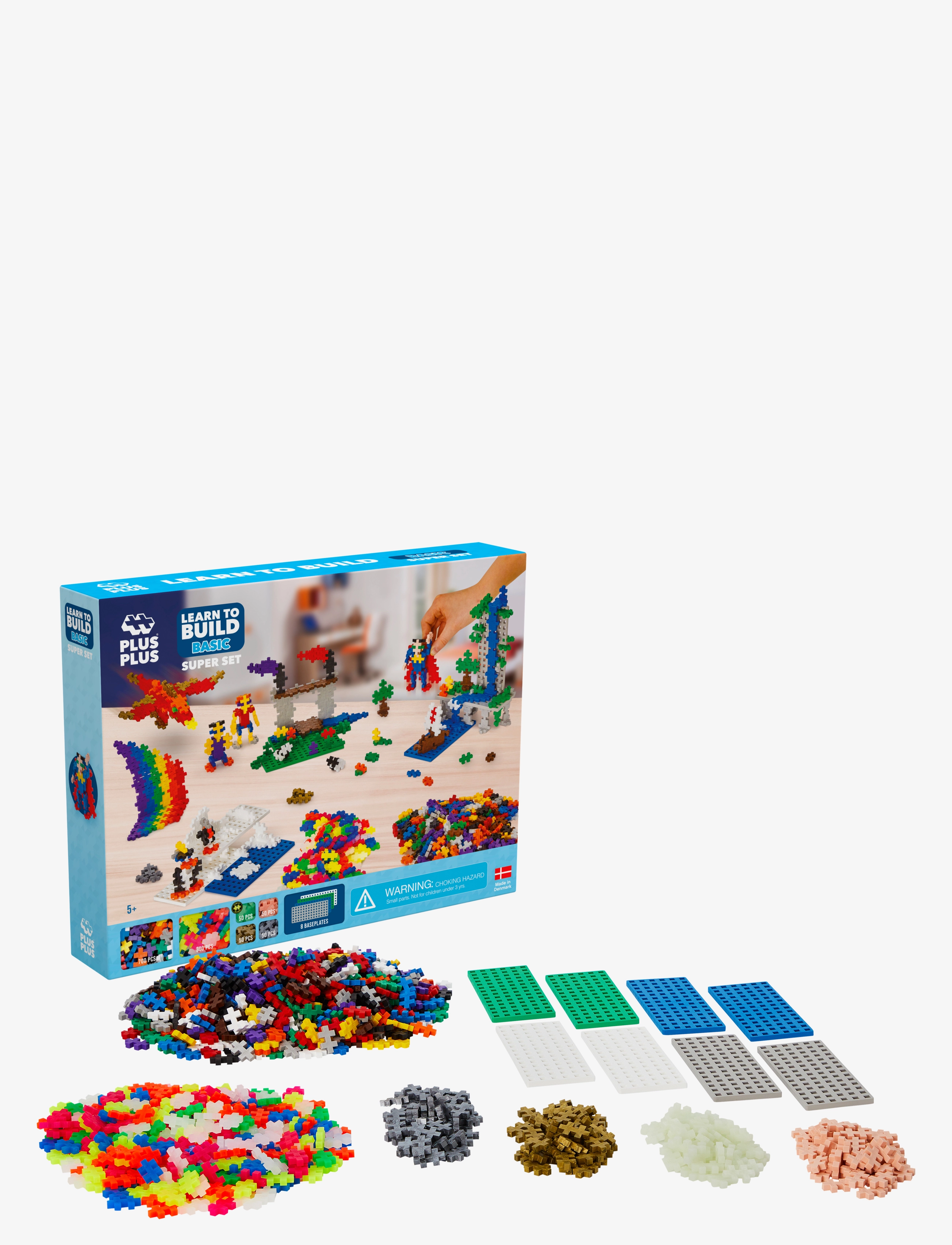 Plus-Plus - Plus-Plus Basic Learn to build Super set - byggesett - mix basic - 5