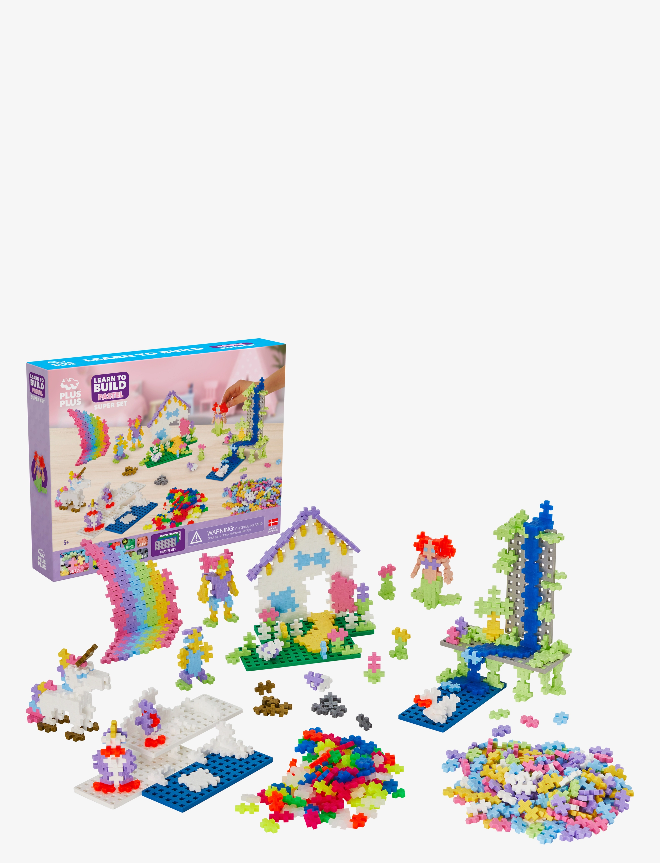 Plus-Plus Plus-Plus Pastel Learn to build Super set - 4 for 3 - MIX PASTEL / multi