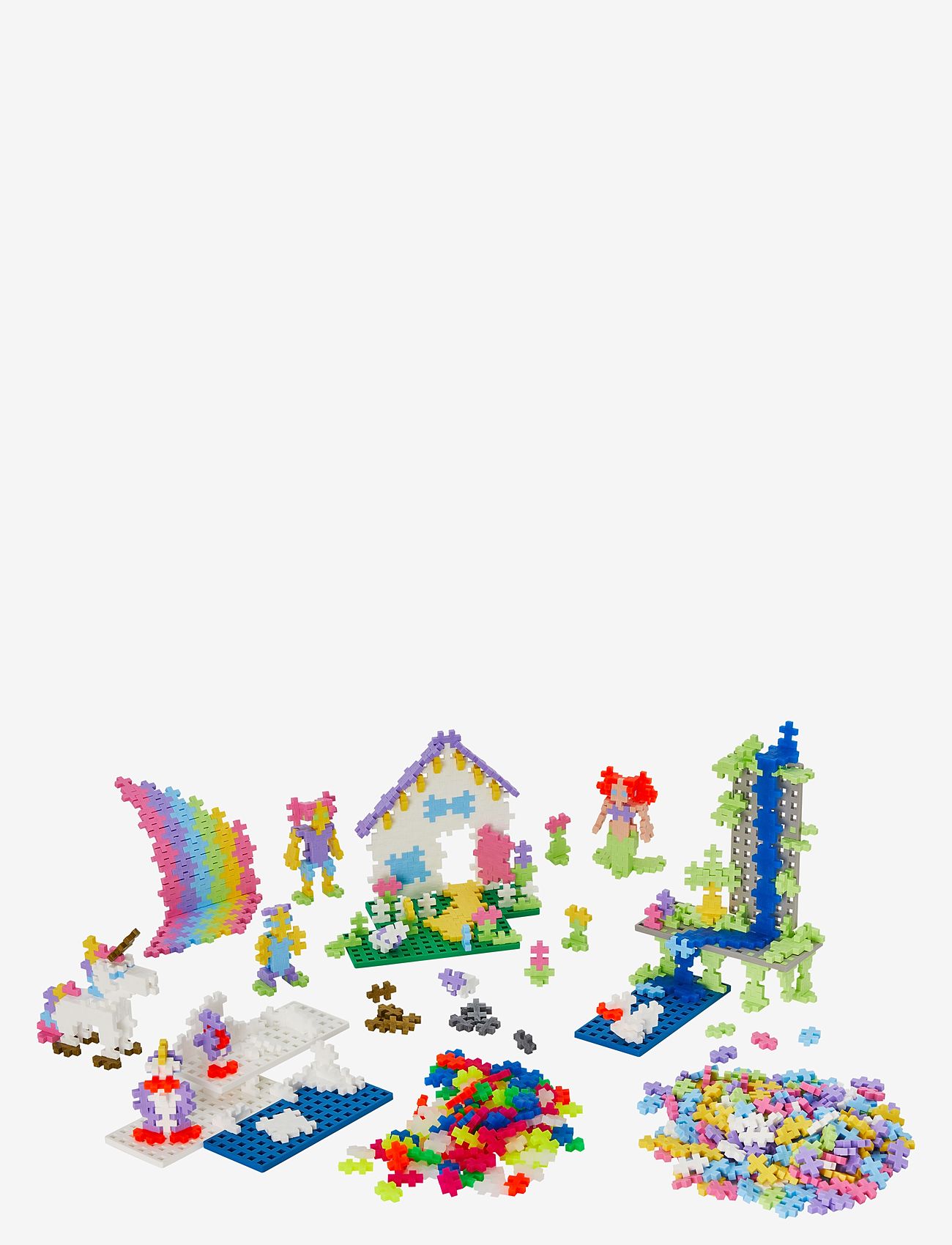 Plus-Plus - Plus-Plus Pastel Learn to build Super set - byggsatser - mix pastel - 4