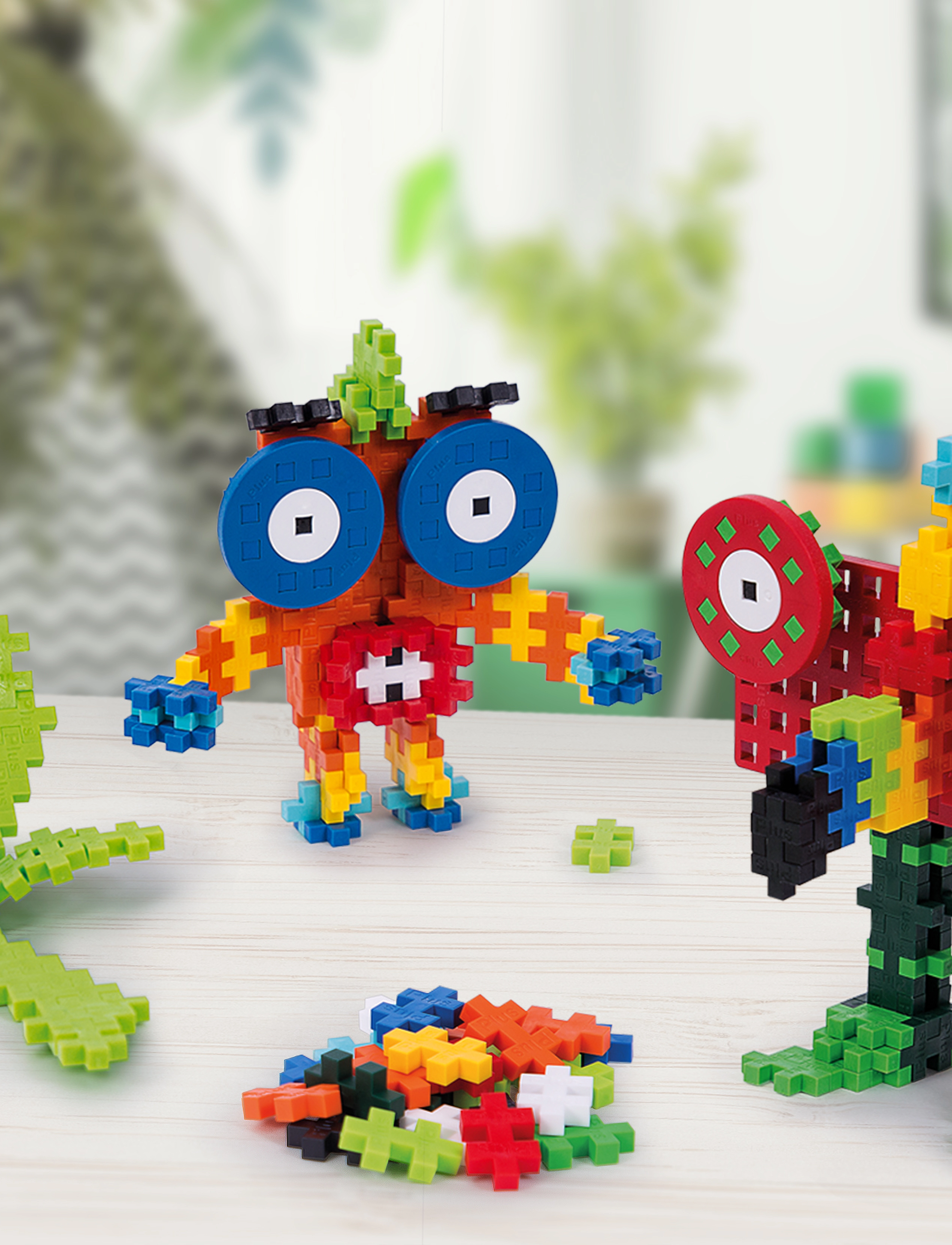 Plus-Plus Learn To Build Creatures, One Size, Multi/patterned, Byggesæt Og -Klodser > Byggesæt, Børn
