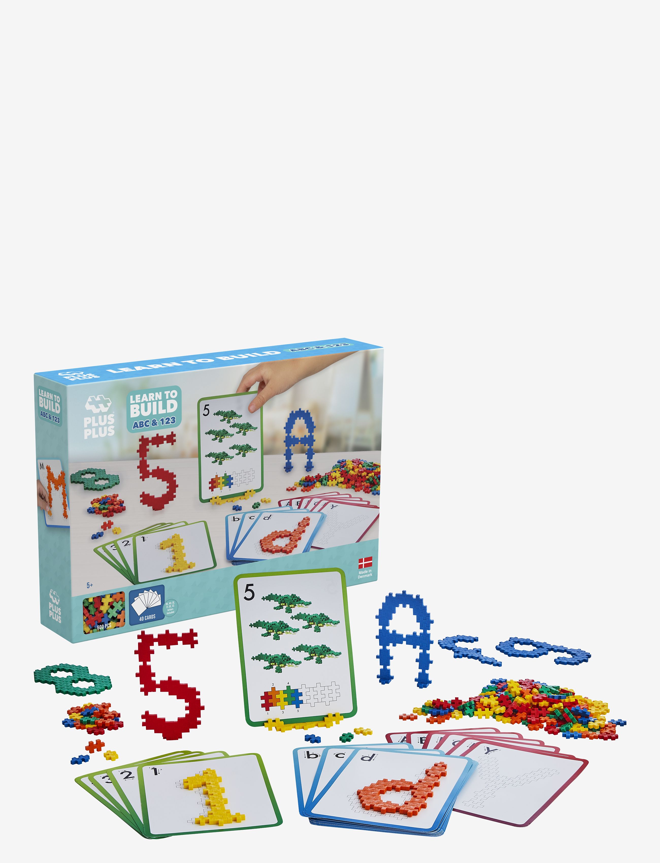 Plus-Plus - Plus-Plus Learn To Build ABC & 123 - byggesett - mix - 2