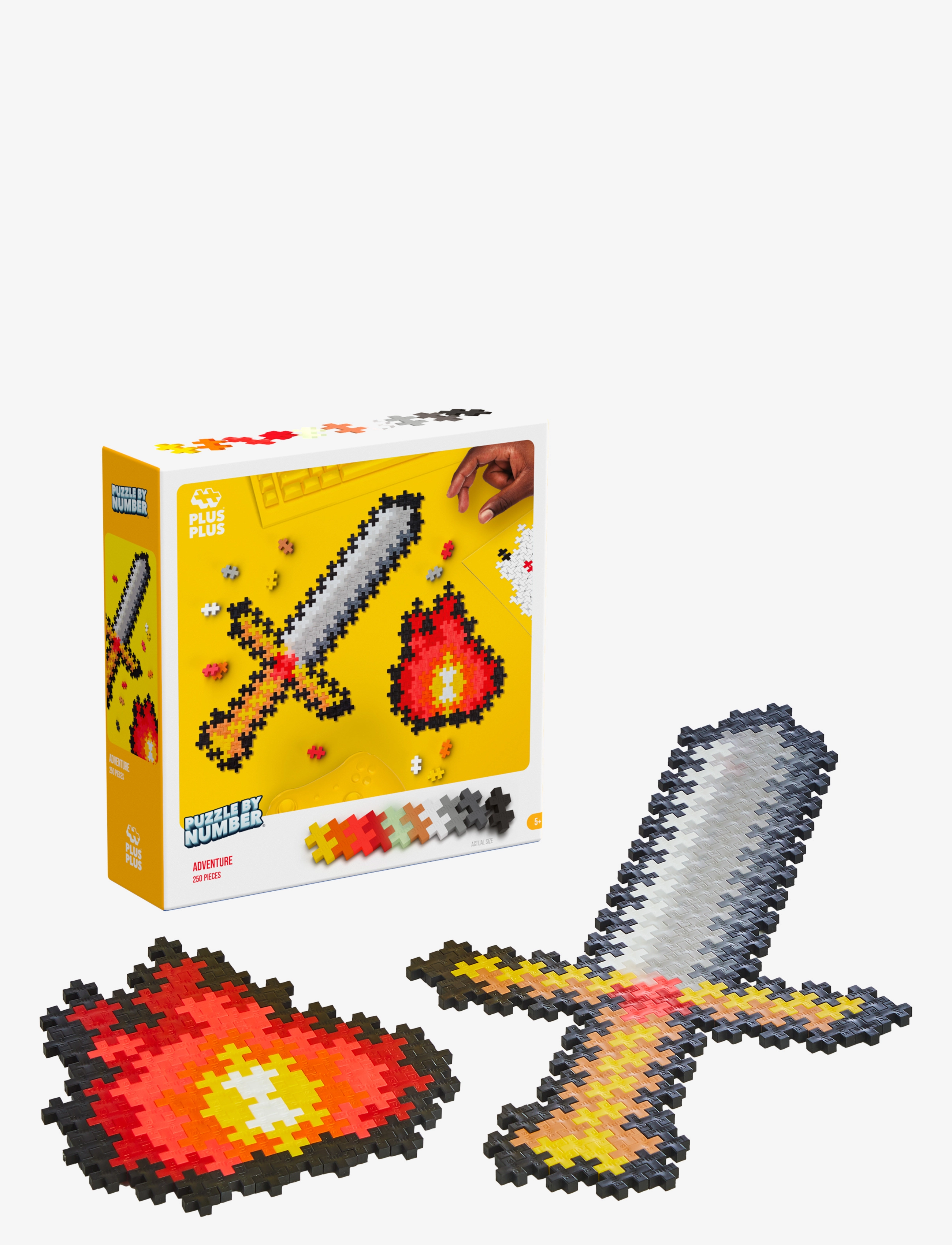 Plus-Plus Plus-Plus Puzzle By Number Adventure 250Pcs, One Size, Multi/patterned, Byggesæt Og -Klodser > Byggesæt, Børn