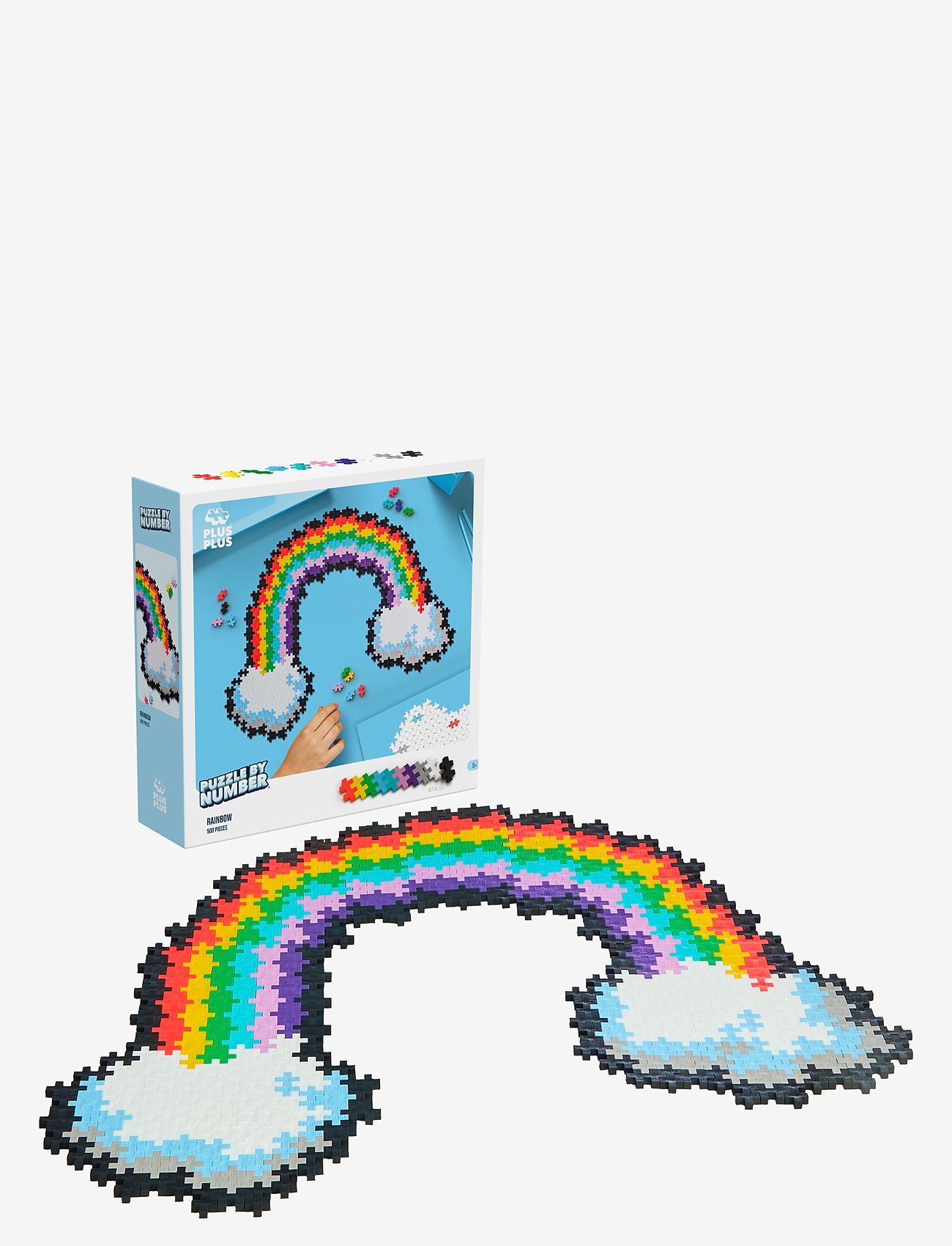 Plus-Plus - Plus-Plus Puzzle By Number Rainbow 500pcs - byggsatser - multi - 1