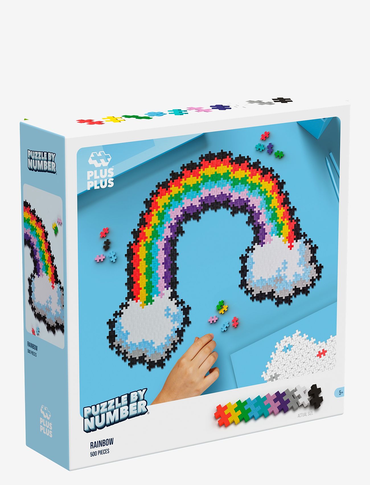 Plus-Plus - Plus-Plus Puzzle By Number Rainbow 500pcs - byggsatser - multi - 2
