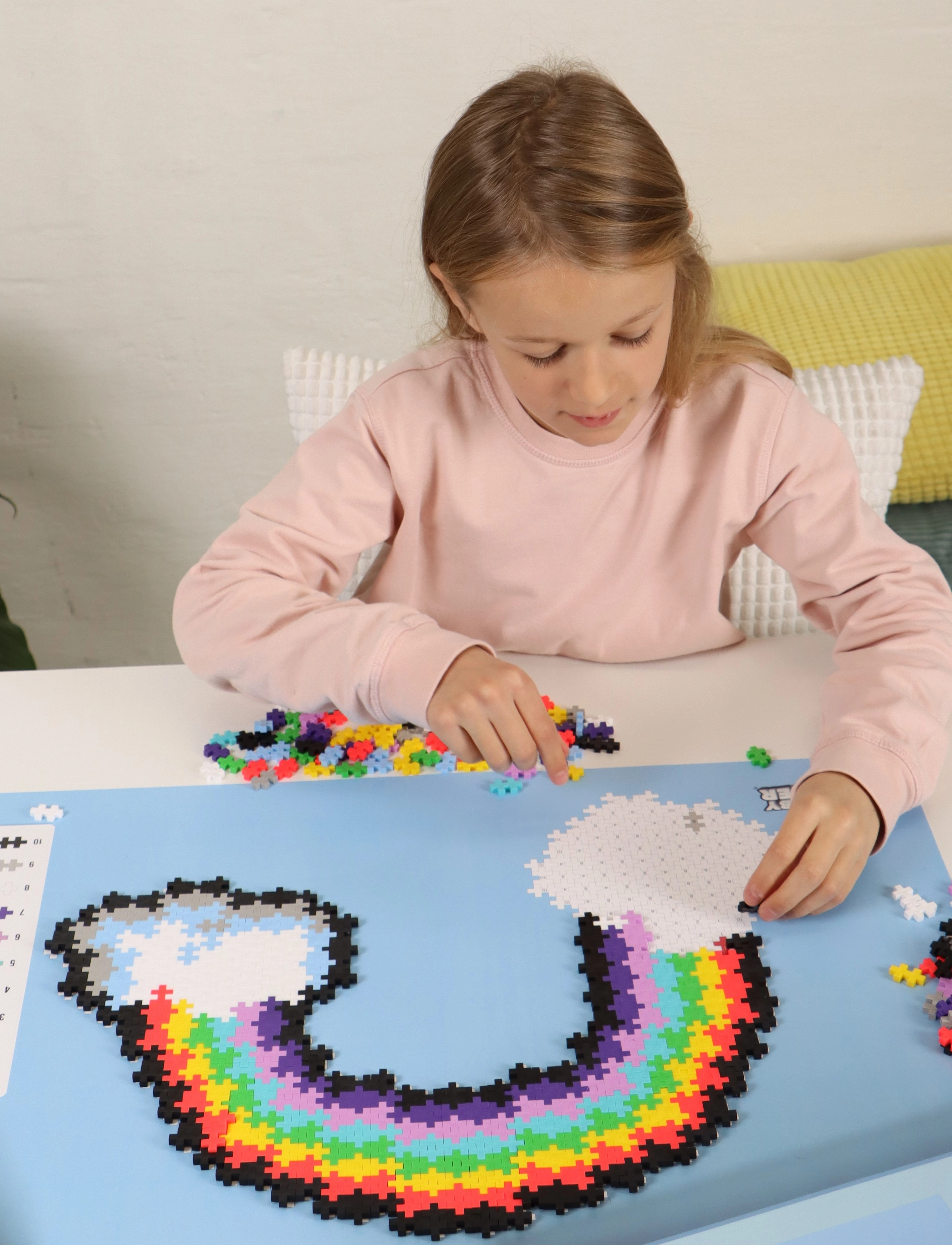 Plus-Plus Plus-Plus Puzzle By Number Rainbow 500Pcs, One Size, Multi/patterned, Byggesæt Og -Klodser > Byggesæt, Børn