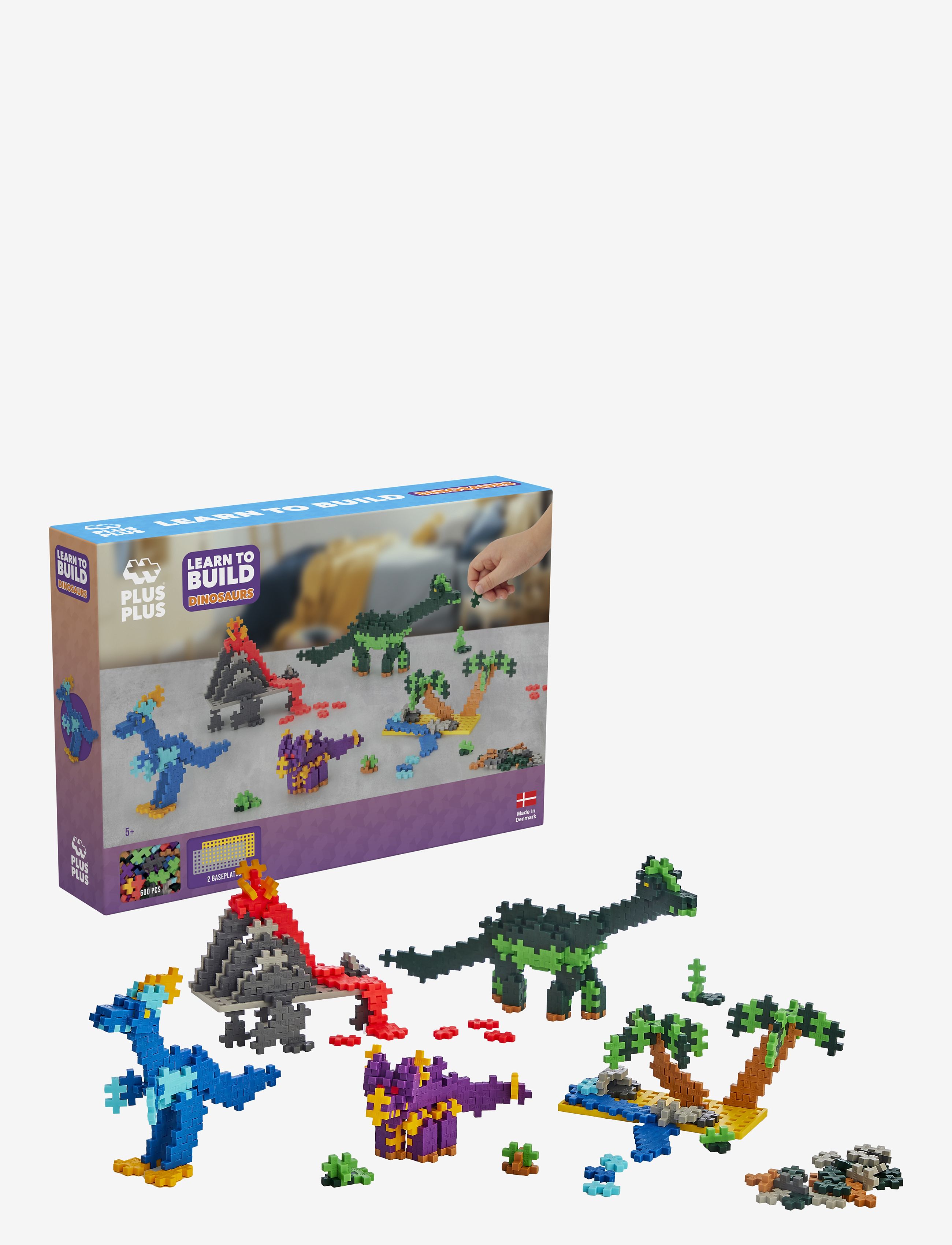 Plus-Plus Plus-Plus Learn To Build Dinosaurs, One Size, Multi/patterned, Byggesæt Og -Klodser > Byggesæt, Børn