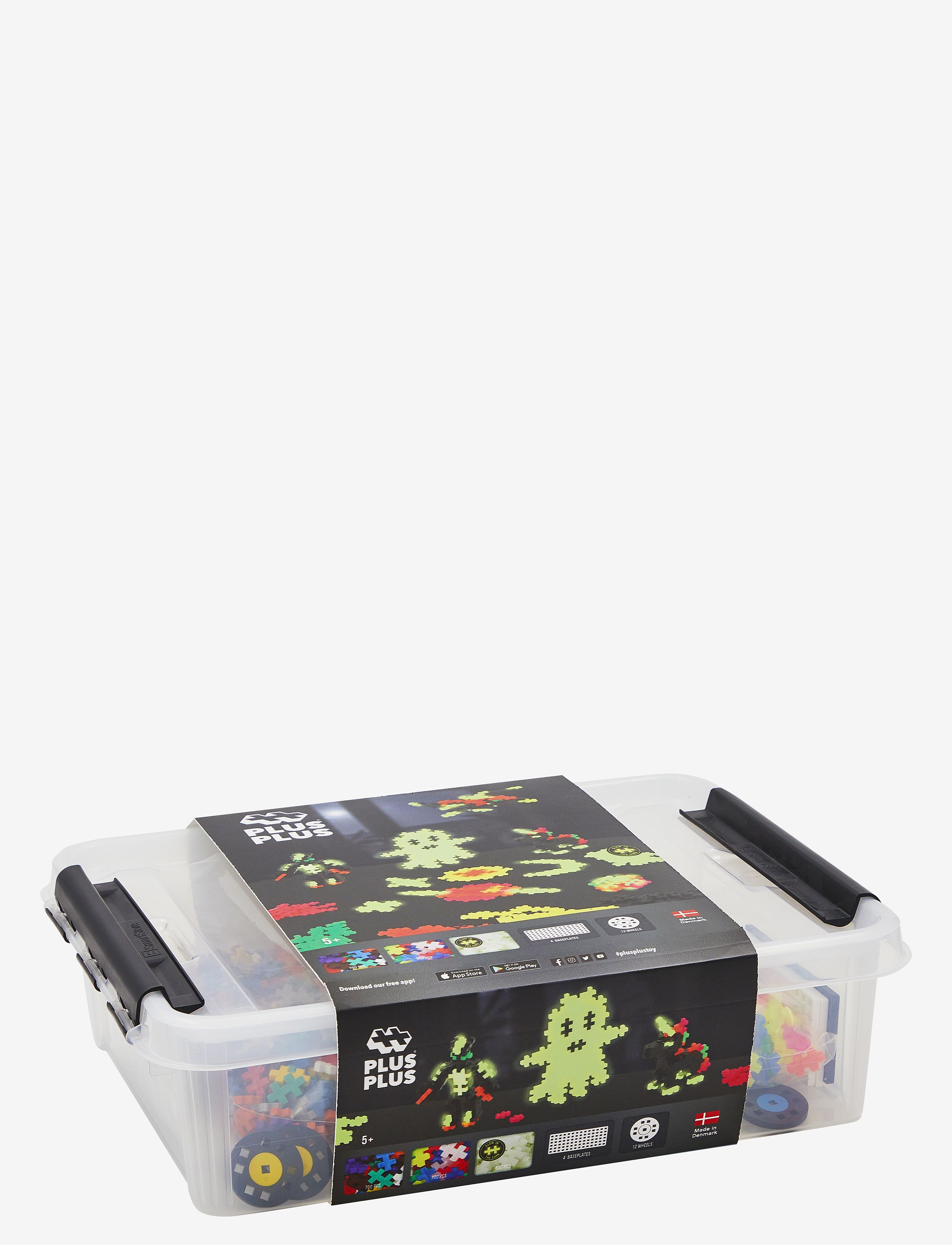 Plus-Plus - Plus-Plus Build and Glow Storage Box / 2000 pcs - byggsatser - mix - 1