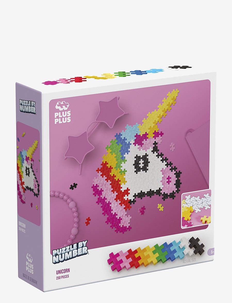 Plus-Plus - Plus-Plus Puzzle By Number Unicorn 250pcs - byggsatser - mix - 1