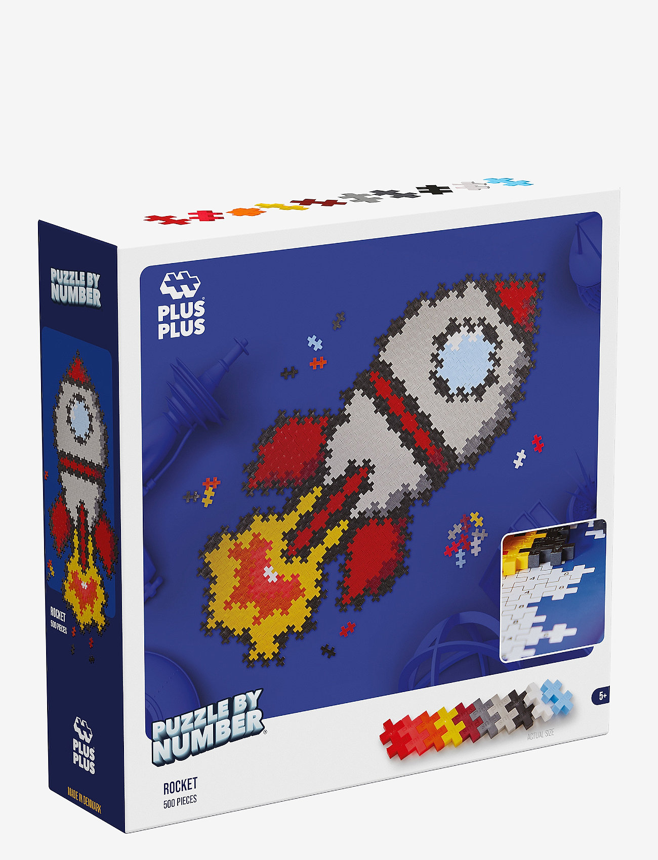 Plus-Plus - Plus-Plus Puzzle By Number Rocket 500pcs - byggsatser - mix - 1