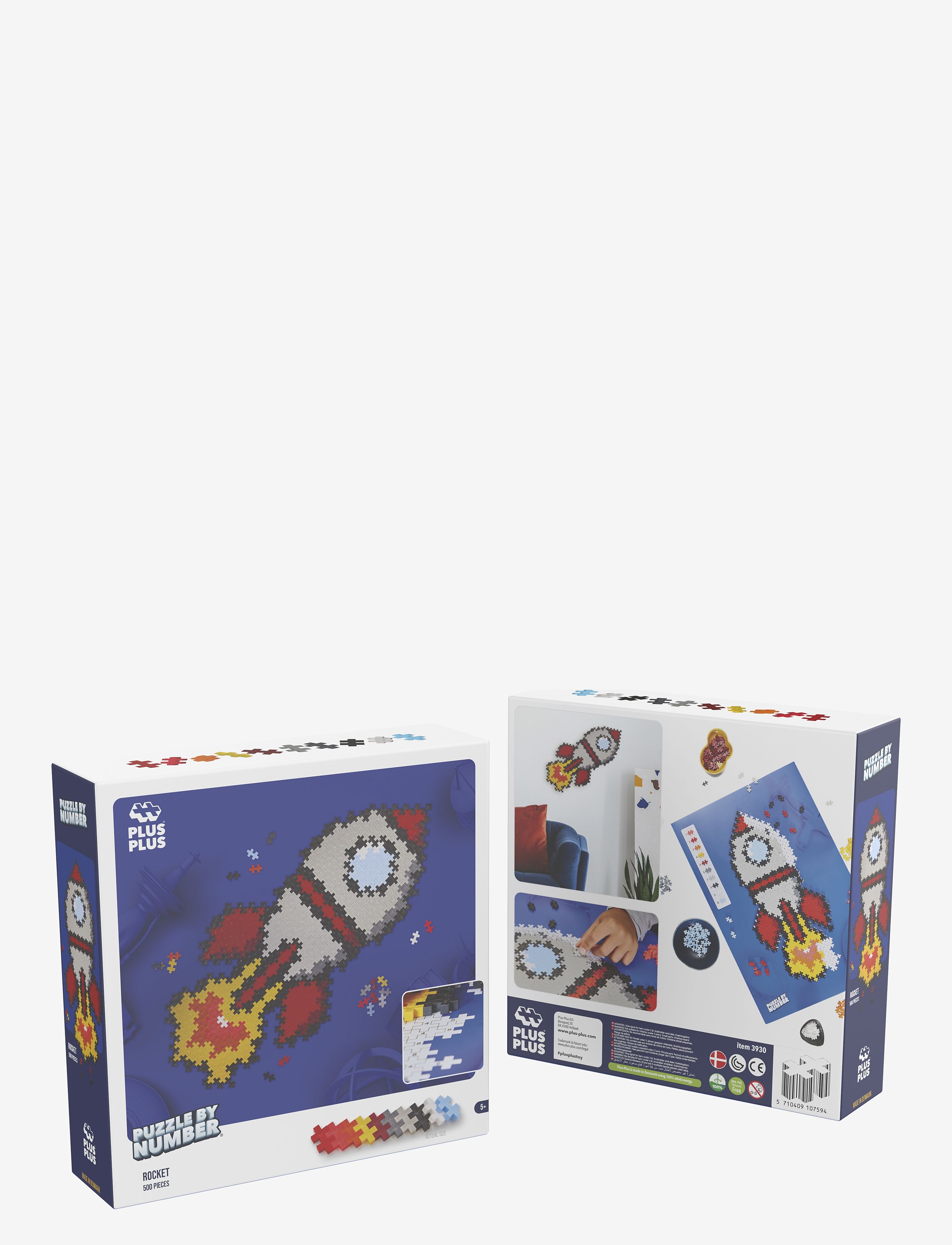 Plus-Plus - Plus-Plus Puzzle By Number Rocket 500pcs - rakennussetit - mix - 3