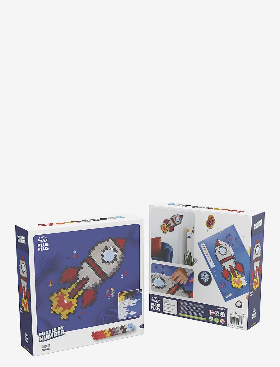 Plus-Plus - Plus-Plus Puzzle By Number Rocket 500pcs - byggsatser - mix - 3