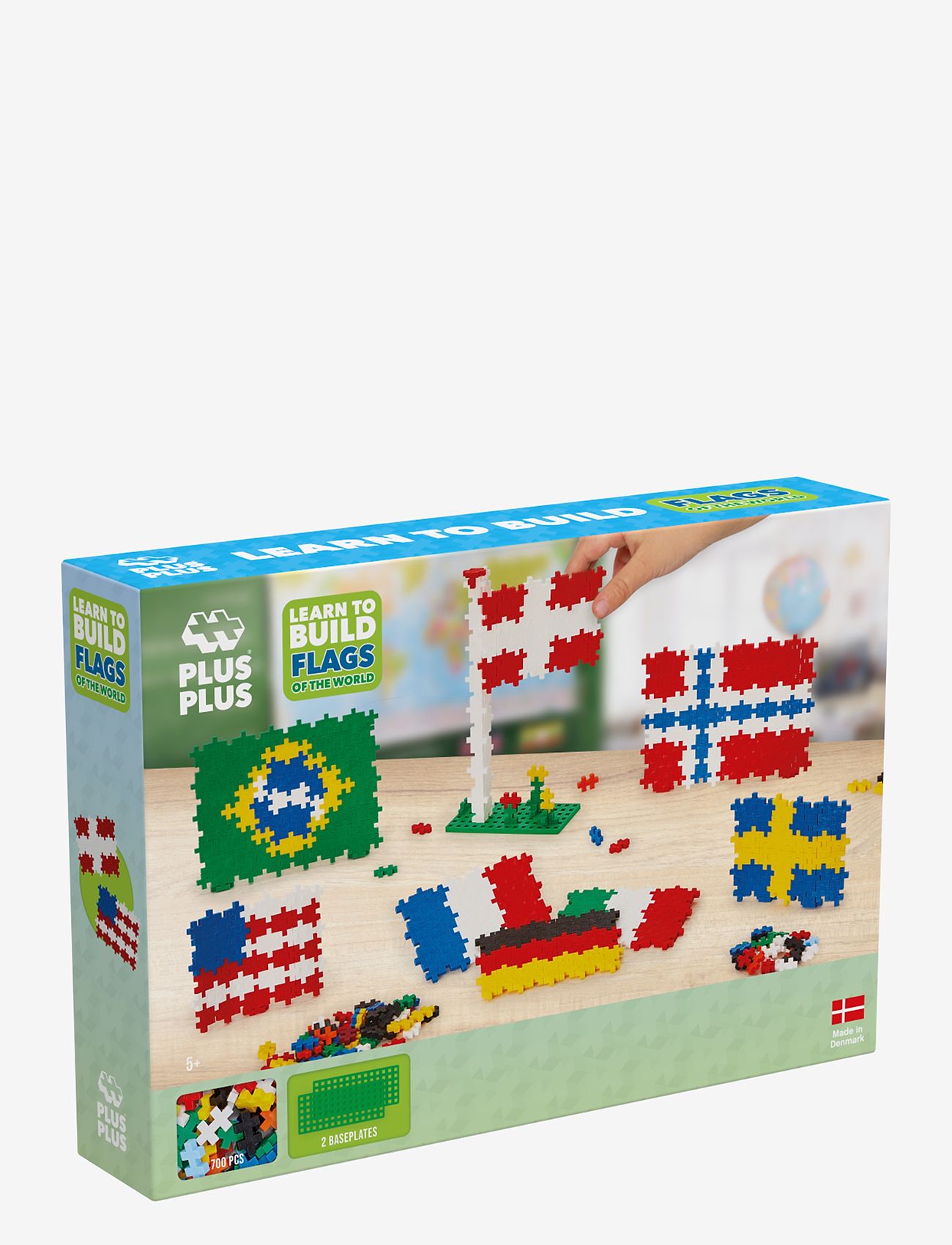 Plus-Plus - Plus-Plus Learn To Build Flags of the World - byggesett - mix - 1