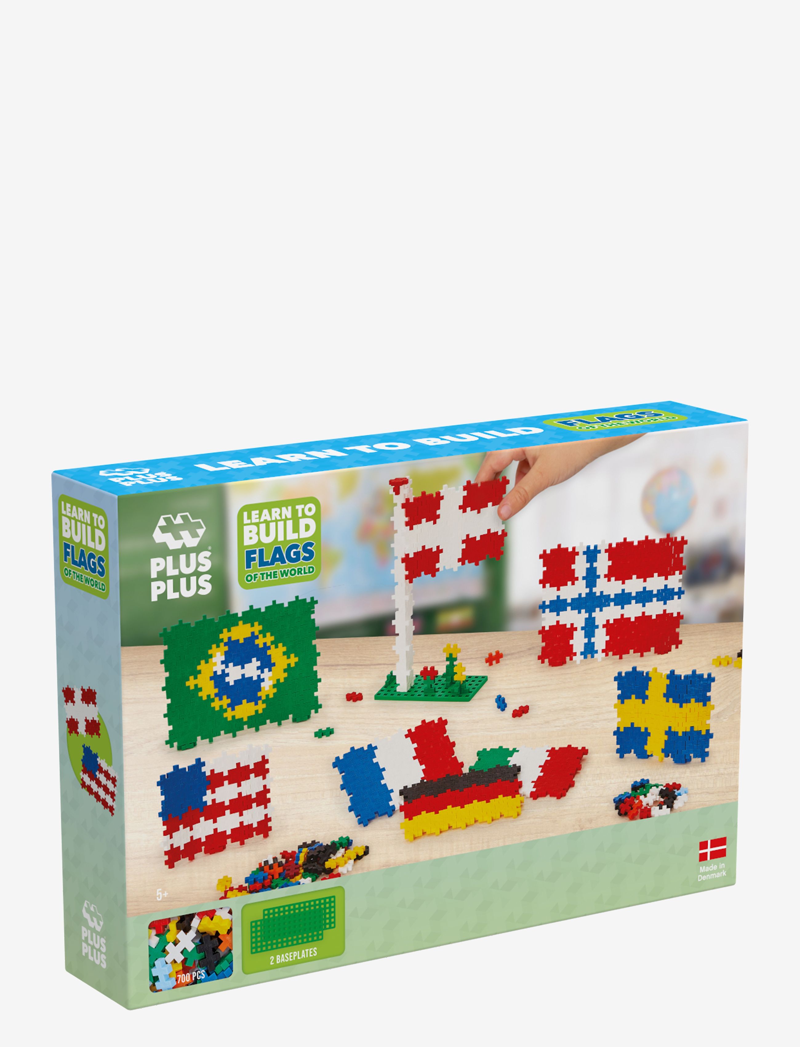 Plus-Plus - Plus-Plus Learn To Build Flags of the World - byggesæt - mix - 1