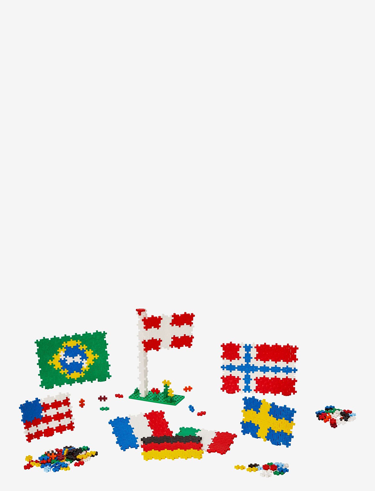 Plus-Plus - Plus-Plus Learn To Build Flags of the World - byggesett - mix - 2