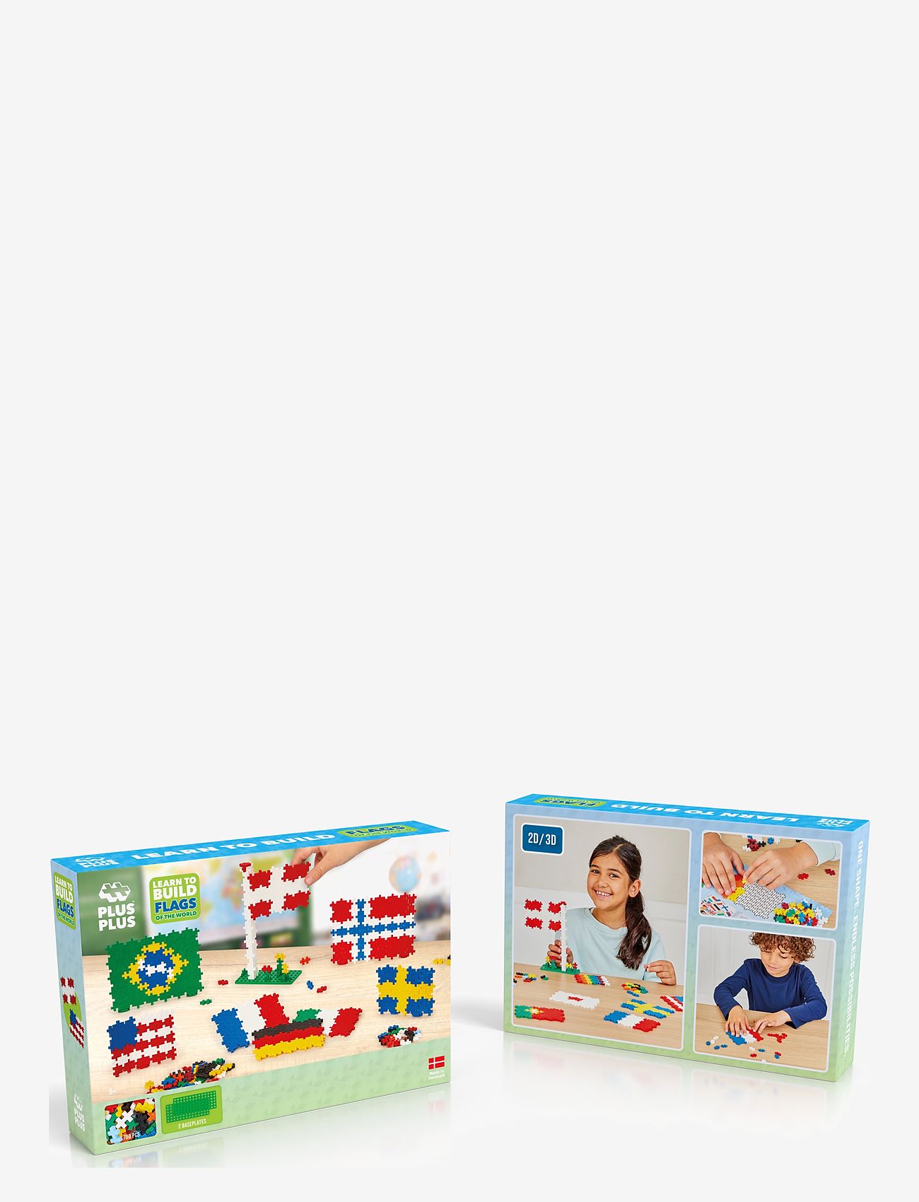 Plus-Plus - Plus-Plus Learn To Build Flags of the World - byggesett - mix - 3