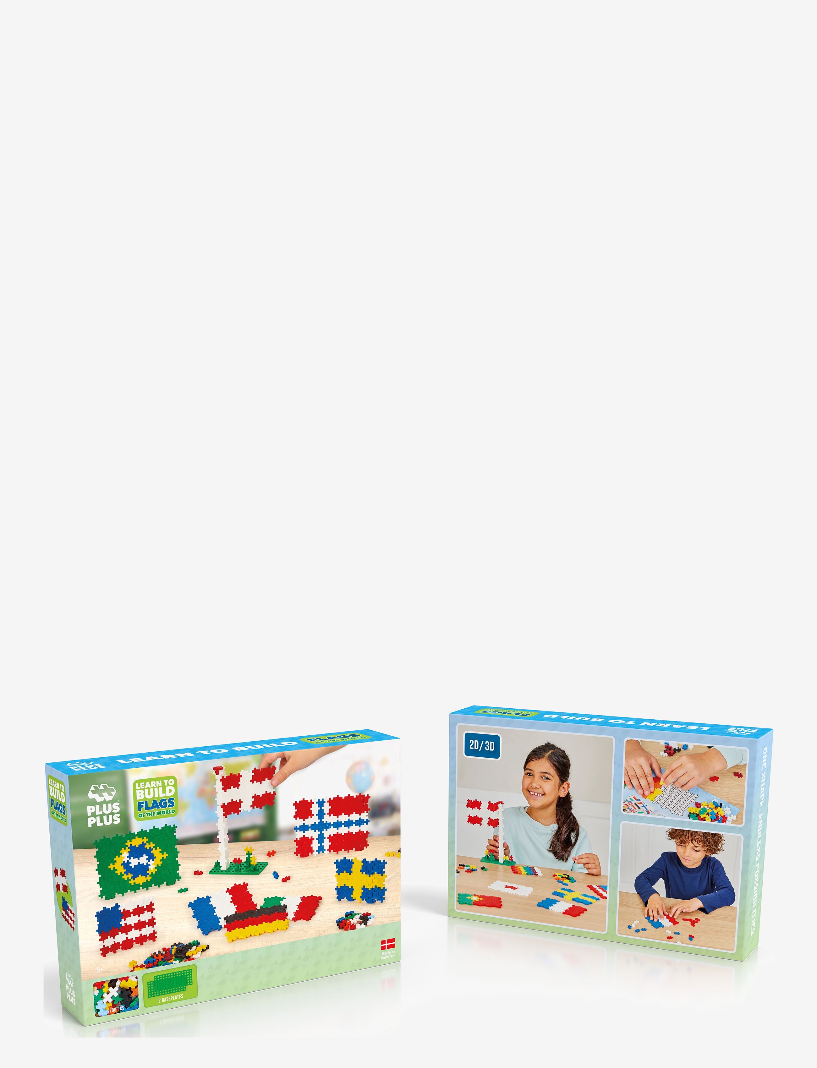 Plus-Plus - Plus-Plus Learn To Build Flags of the World - byggesæt - mix - 3