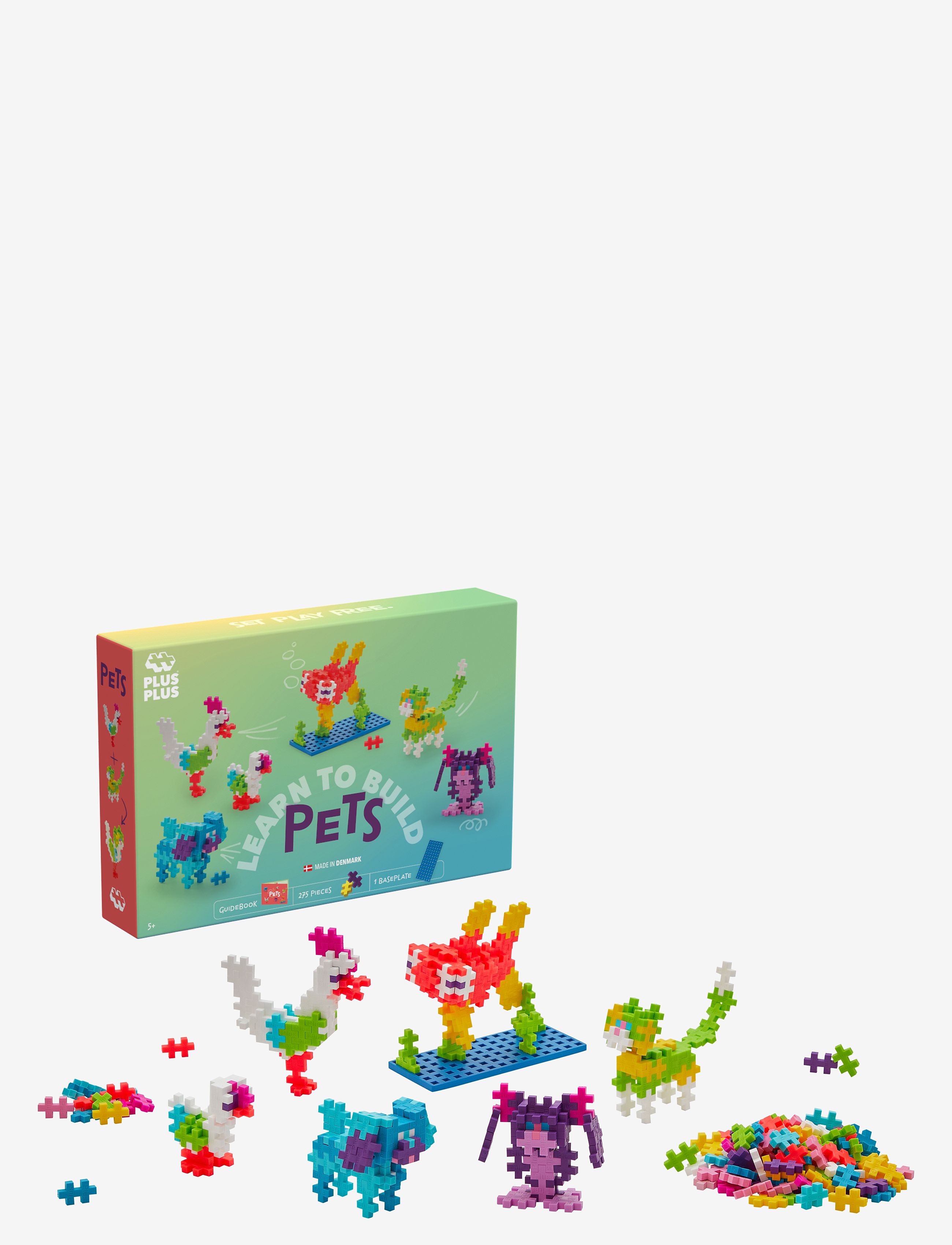 Plus-Plus Plus-Plus Learn To Build Pets, One Size, Multi/patterned, Byggesæt Og -Klodser > Byggesæt, Børn