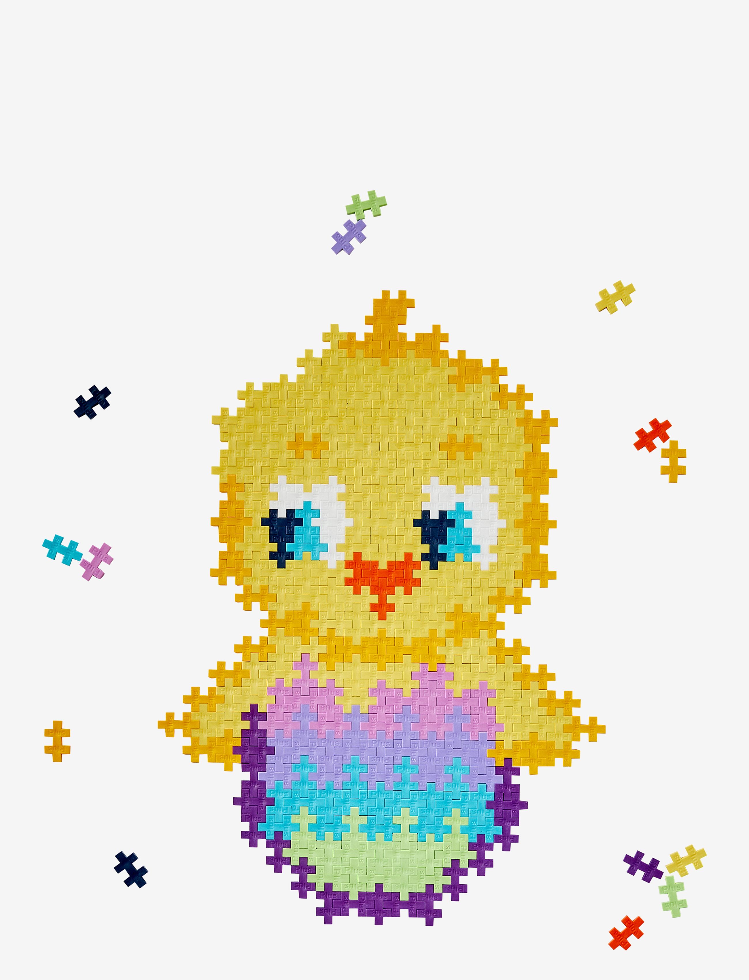 Plus-Plus - Plus-Plus Puzzle By Number Chick 250pcs - byggesæt - mix - 2