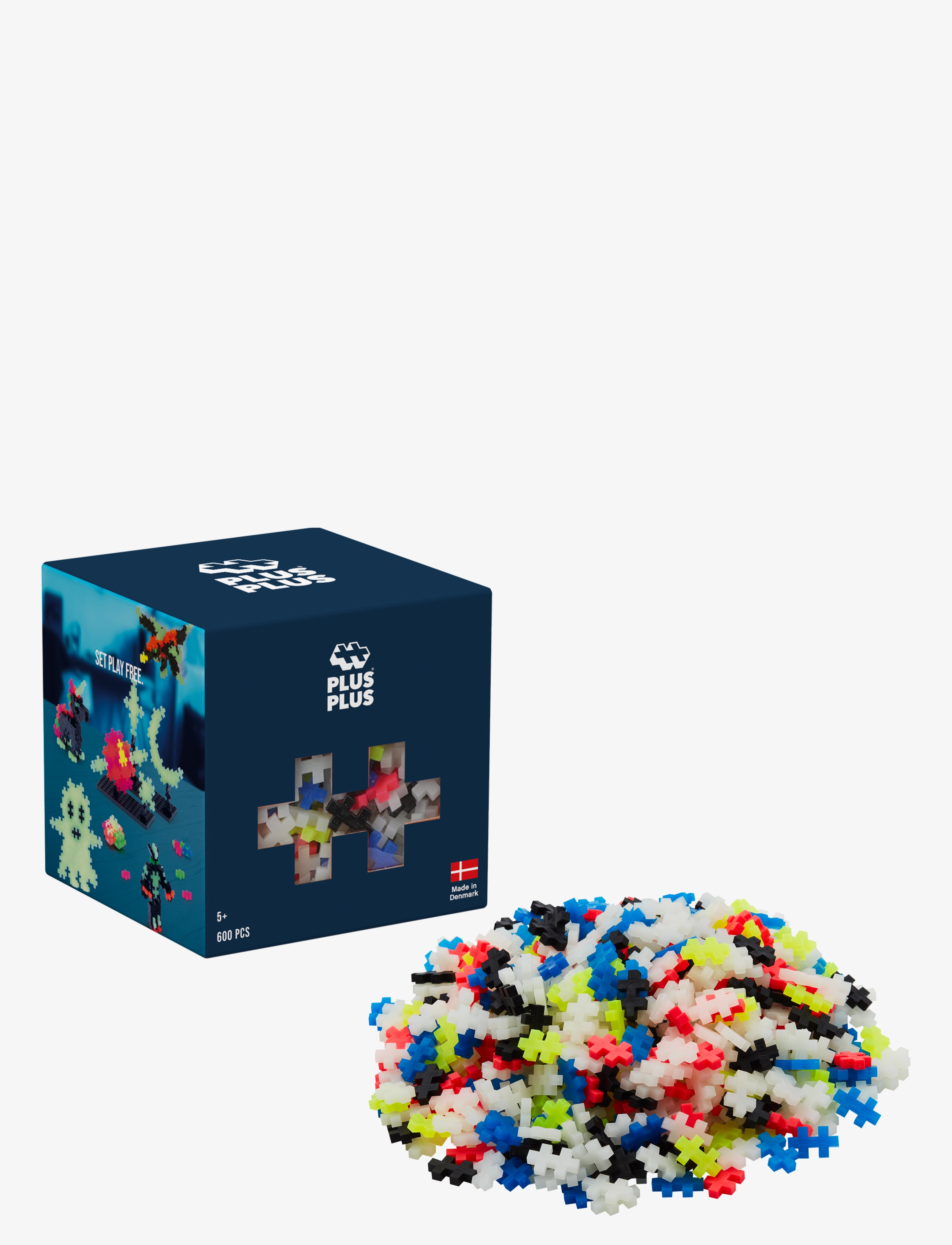 Plus-Plus Plus-Plus Glow / 600 Pcs, One Size, Multi/patterned, Byggesæt Og -Klodser > Byggesæt, Børn