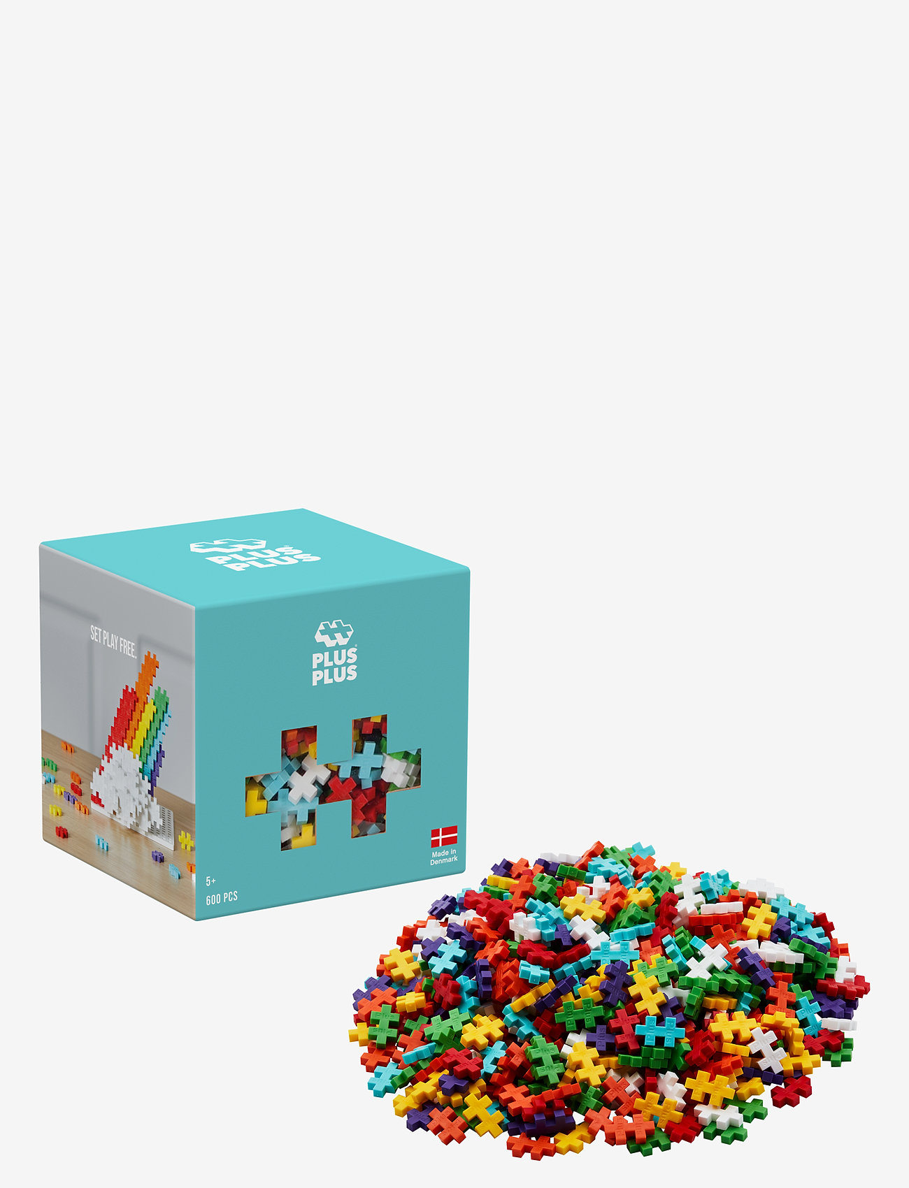 Plus-Plus - Plus-Plus Rainbow / 600 pcs - byggesæt - mix rainbow - 0