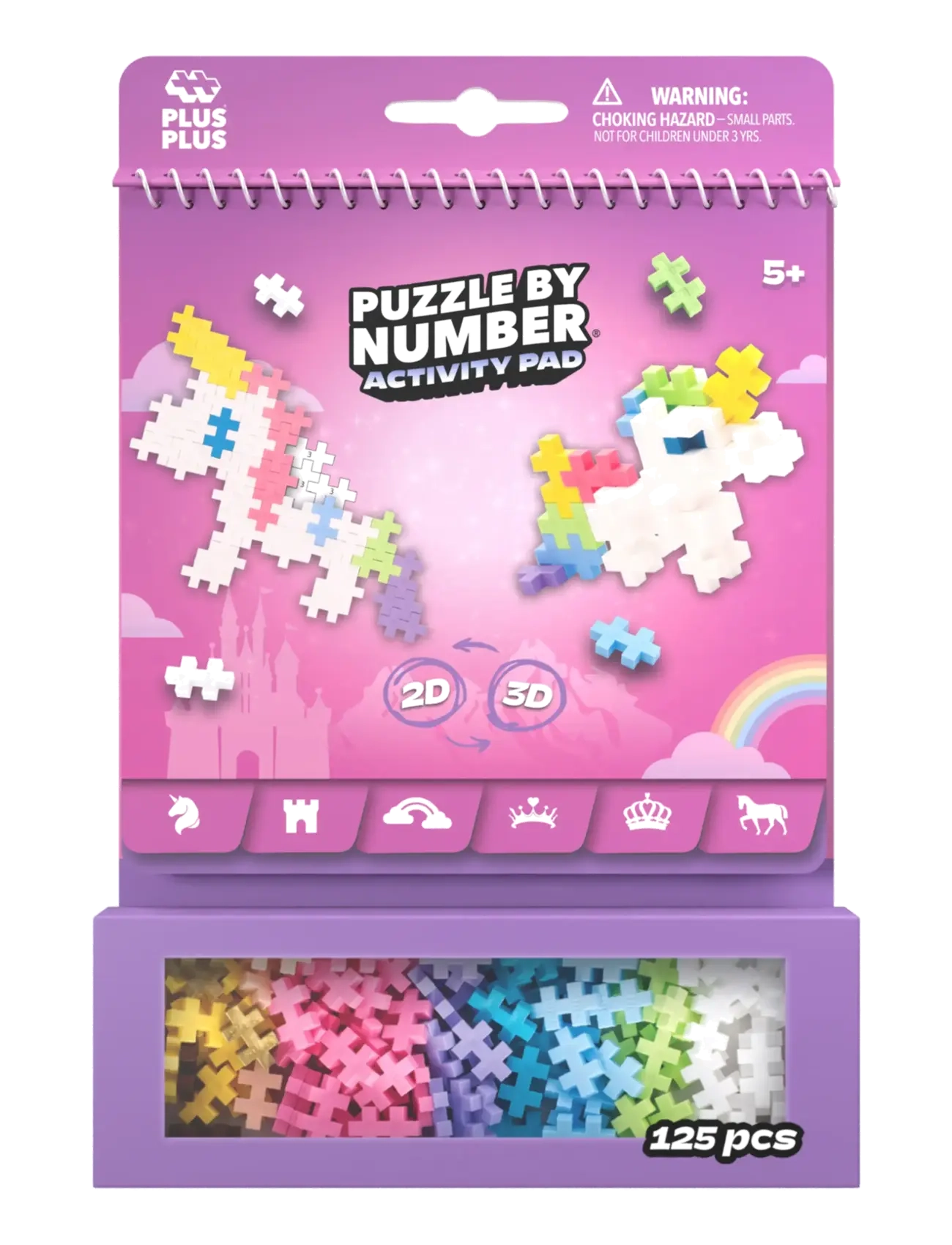 Plus-Plus Plus-Plus Activity Pad - Fairy Tale - Plus-Plus - MIX / pink/rose