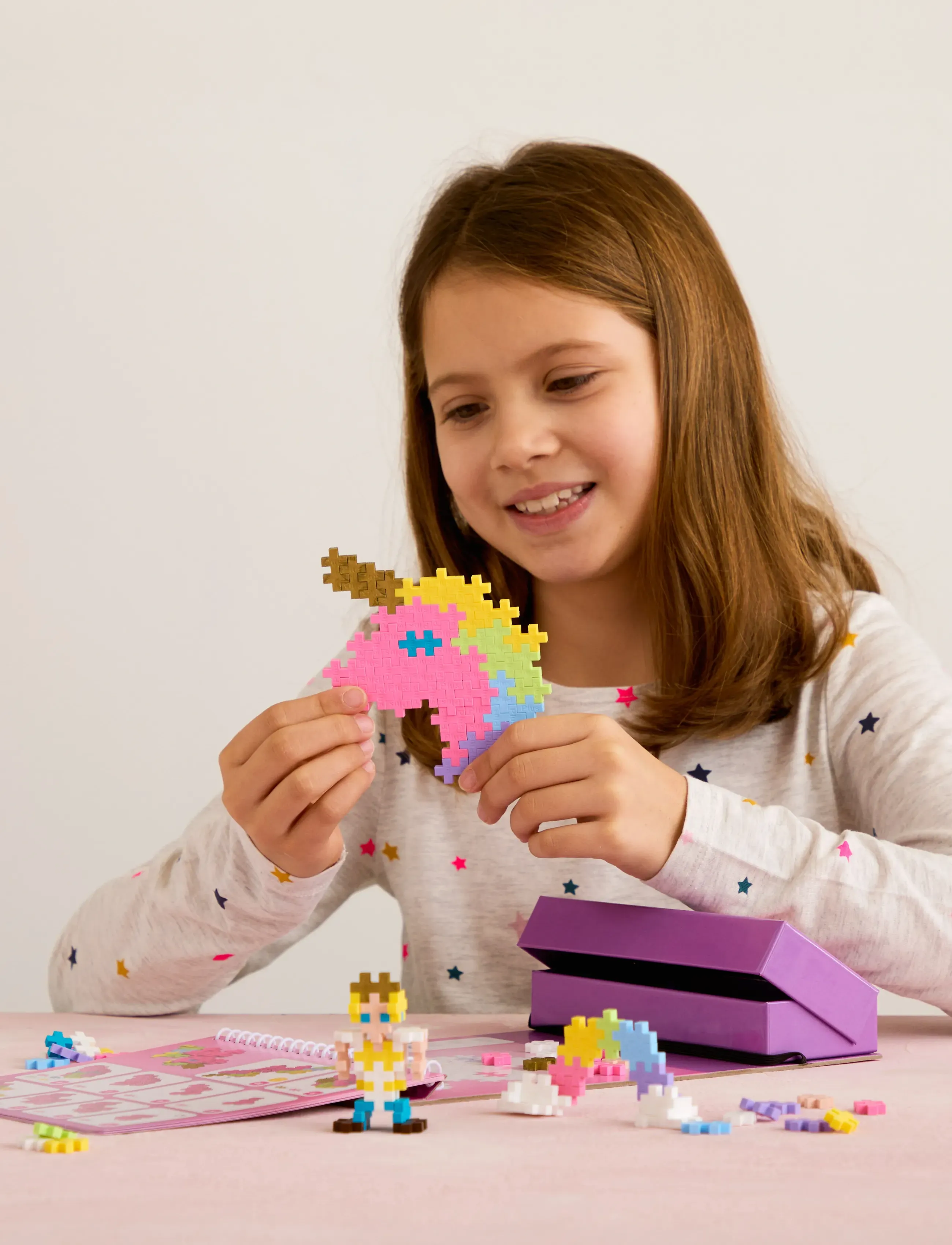 Plus-Plus Plus-Plus Activity Pad - Fairy Tale, One Size, Pink, Byggesæt Og -Klodser > Byggeklodser, Børn