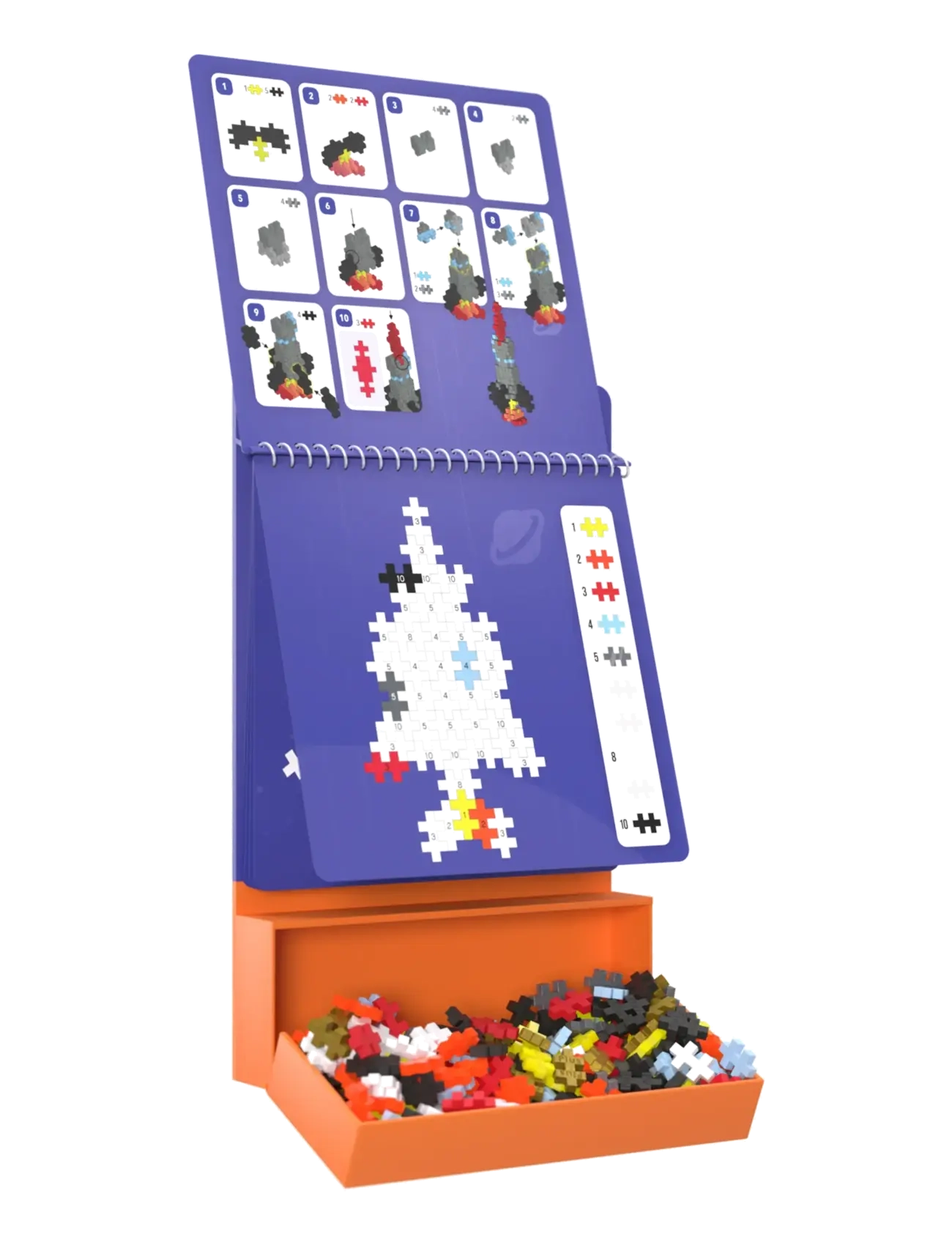 Plus-Plus Plus-Plus Activity Pad – Space - Byggklossar - MIX / multi