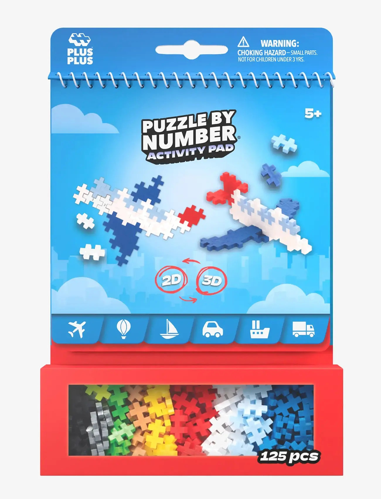 Plus-Plus - Plus-Plus Activity Pad – Transportation - byggeklodser - mix - 0