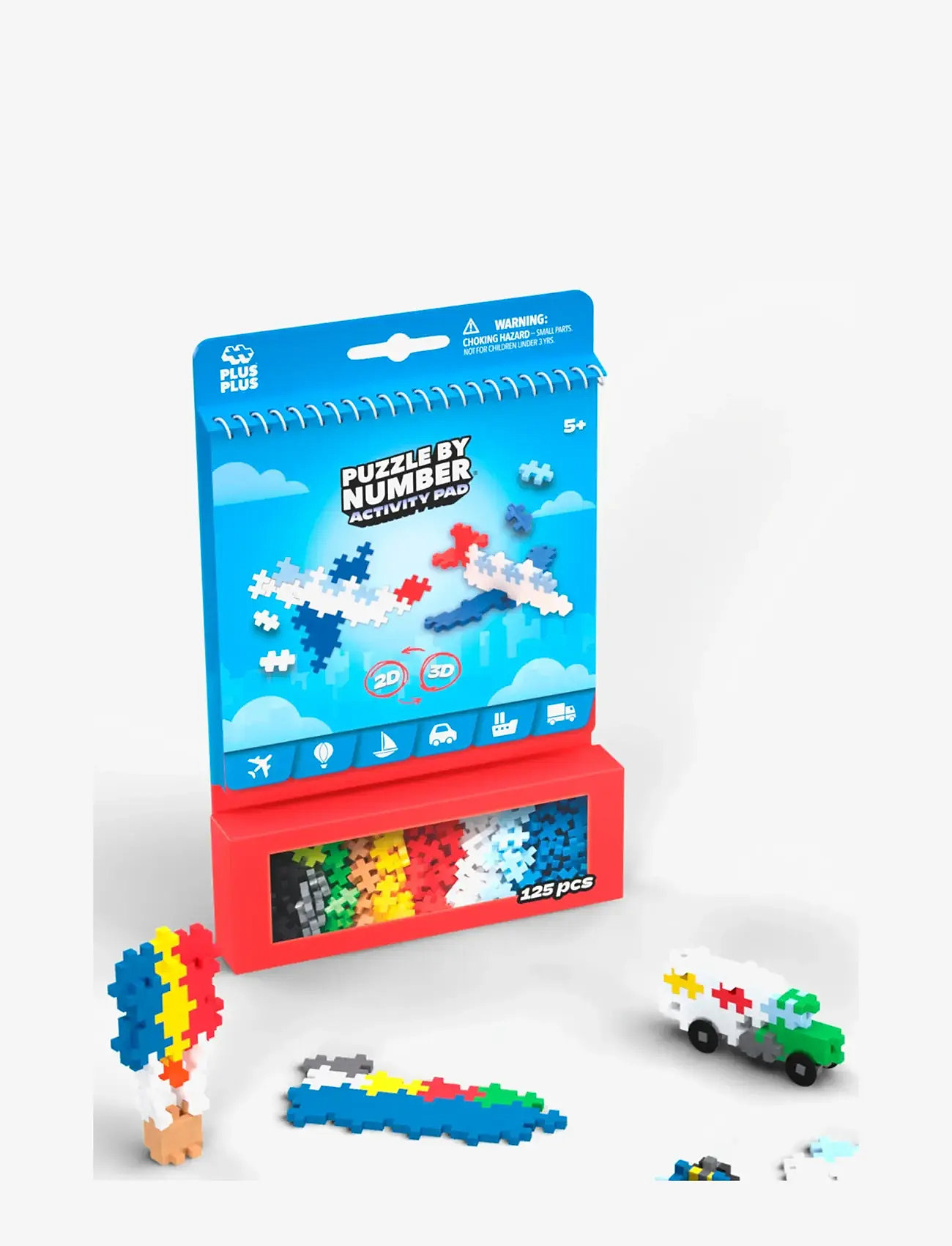 Plus-Plus - Plus-Plus Activity Pad – Transportation - byggeklodser - mix - 1