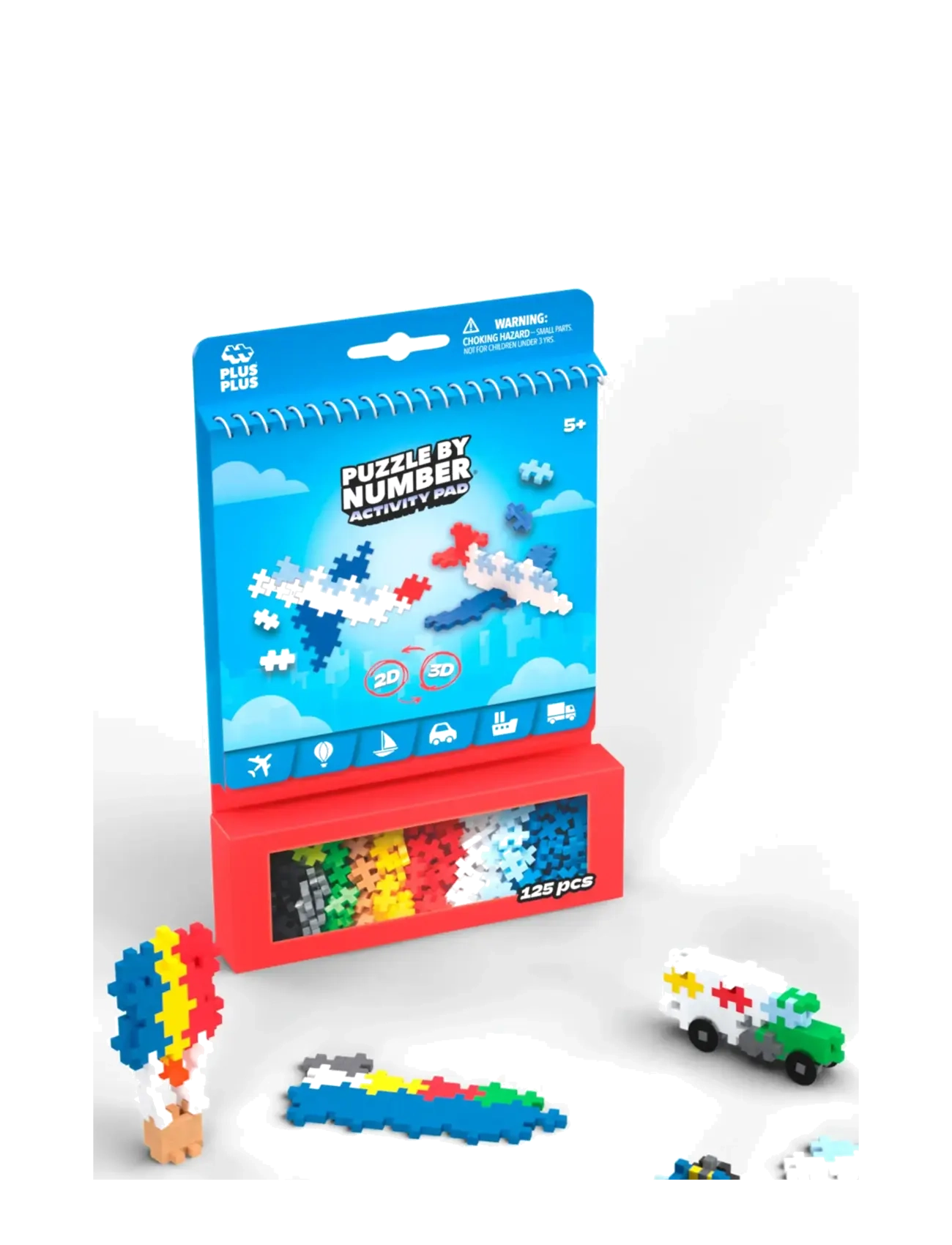 Plus-Plus - Plus-Plus Activity Pad – Transportation - byggeklosser - mix - 1