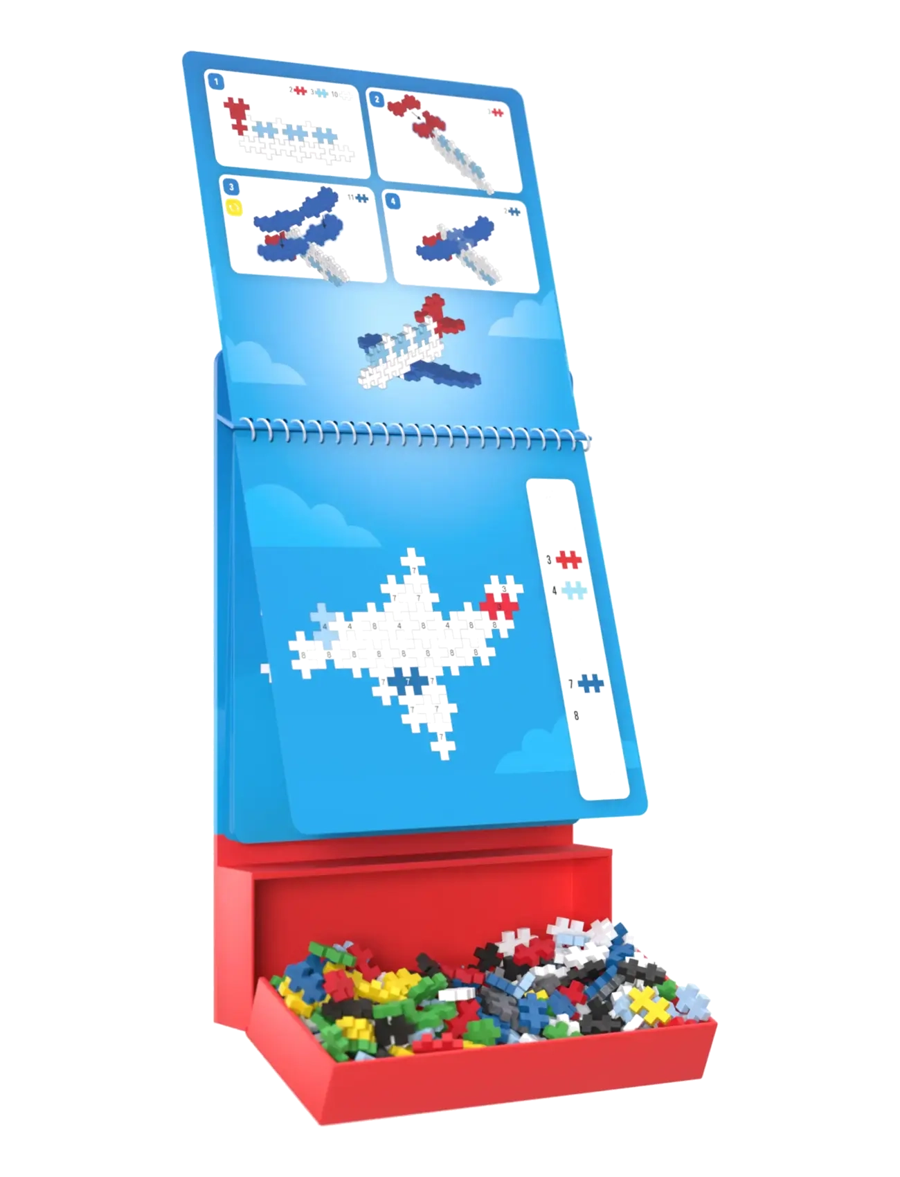 Plus-Plus - Plus-Plus Activity Pad – Transportation - byggeklosser - mix - 3