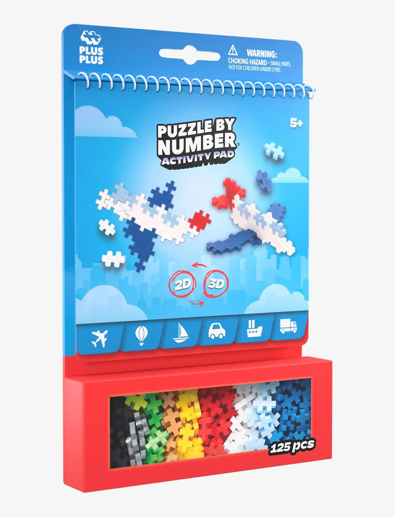 Plus-Plus - Plus-Plus Activity Pad – Transportation - byggeklodser - mix - 4