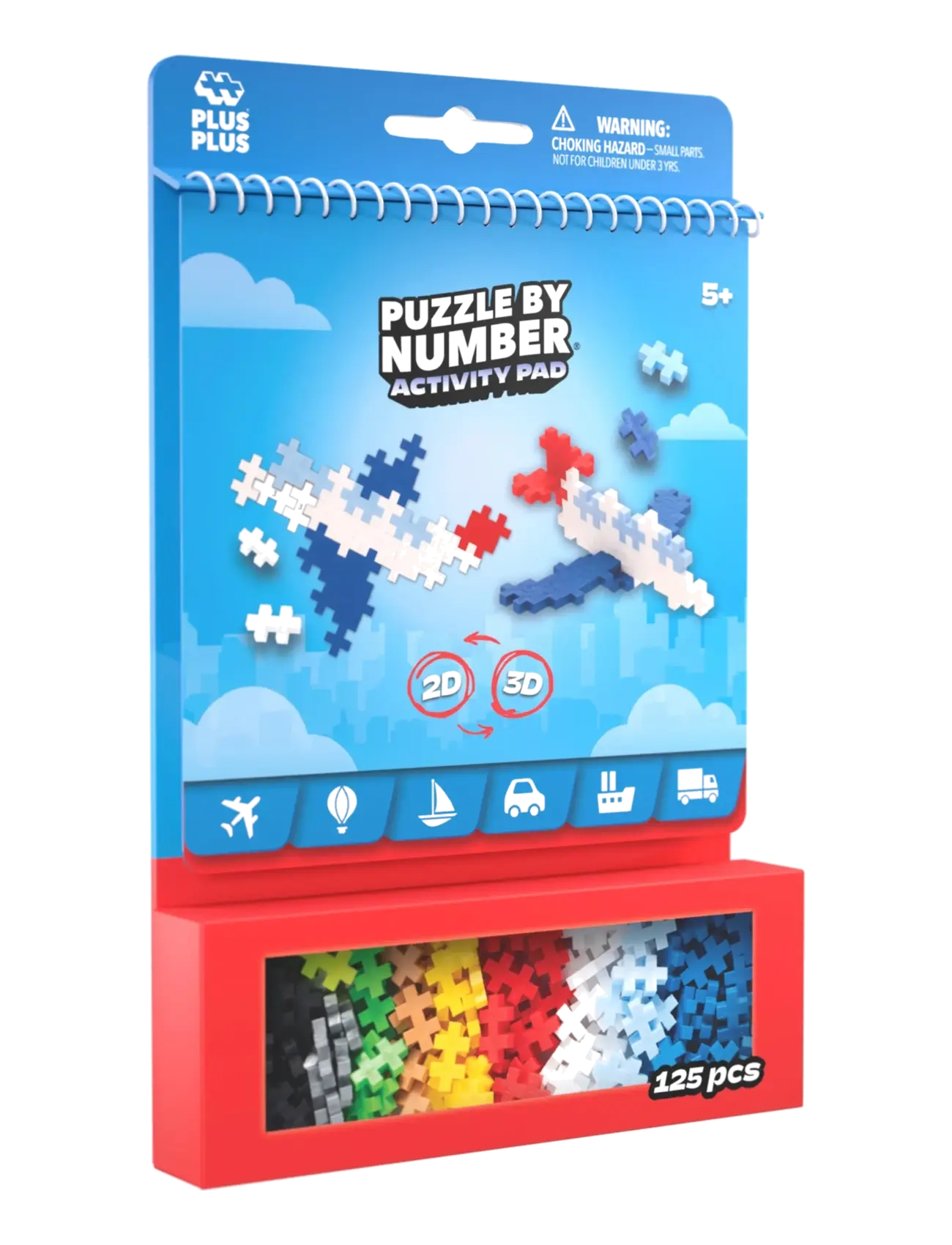 Plus-Plus - Plus-Plus Activity Pad – Transportation - byggeklosser - mix - 4