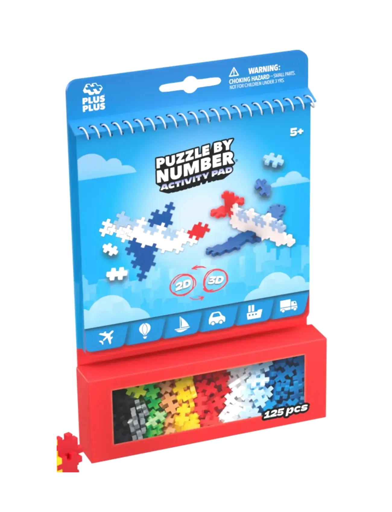Plus-Plus - Plus-Plus Activity Pad – Transportation - byggeklosser - mix - 5