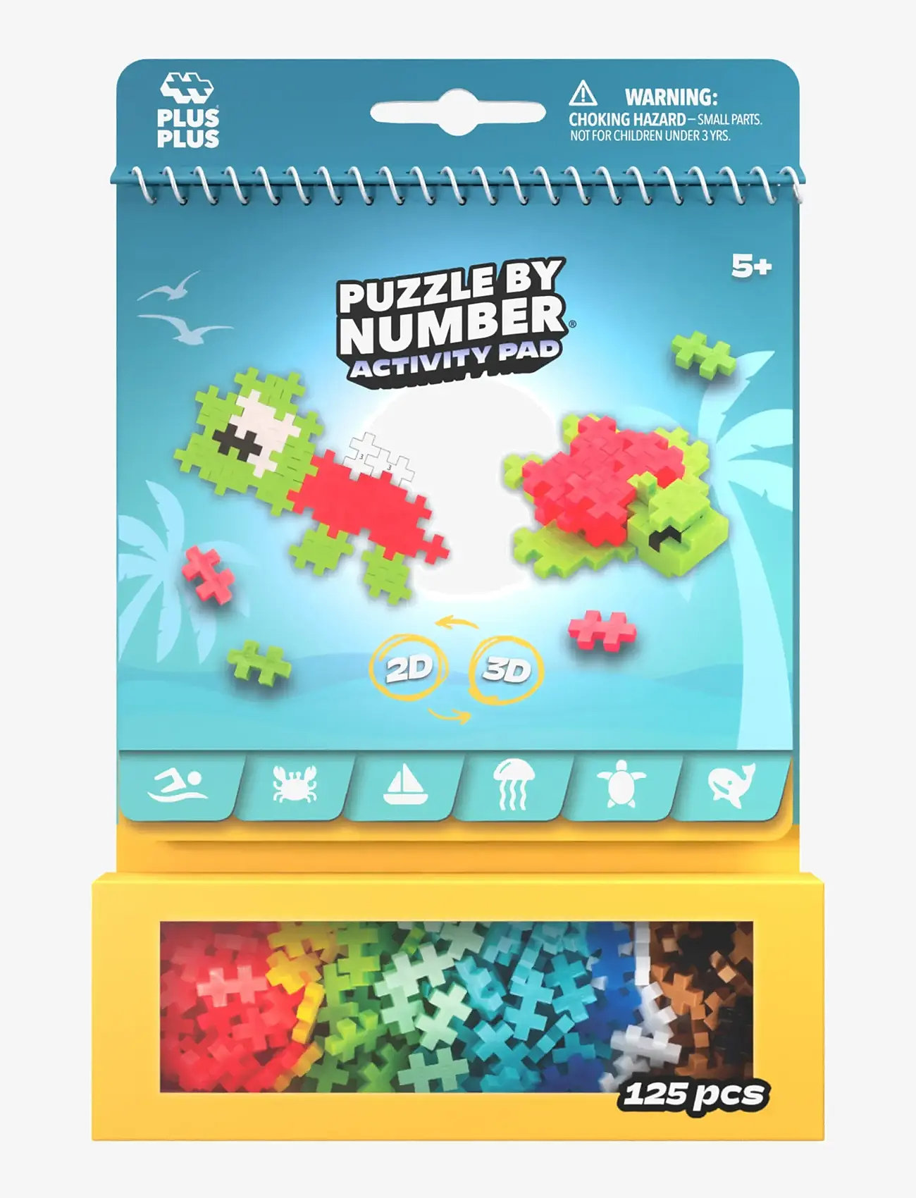 Plus-Plus - Plus-Plus Activity Pad – Ocean - byggklossar - mix - 0