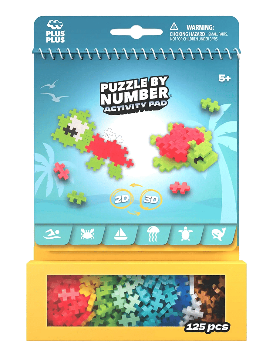 Plus-Plus - Plus-Plus Activity Pad – Ocean - byggklossar - mix - 1