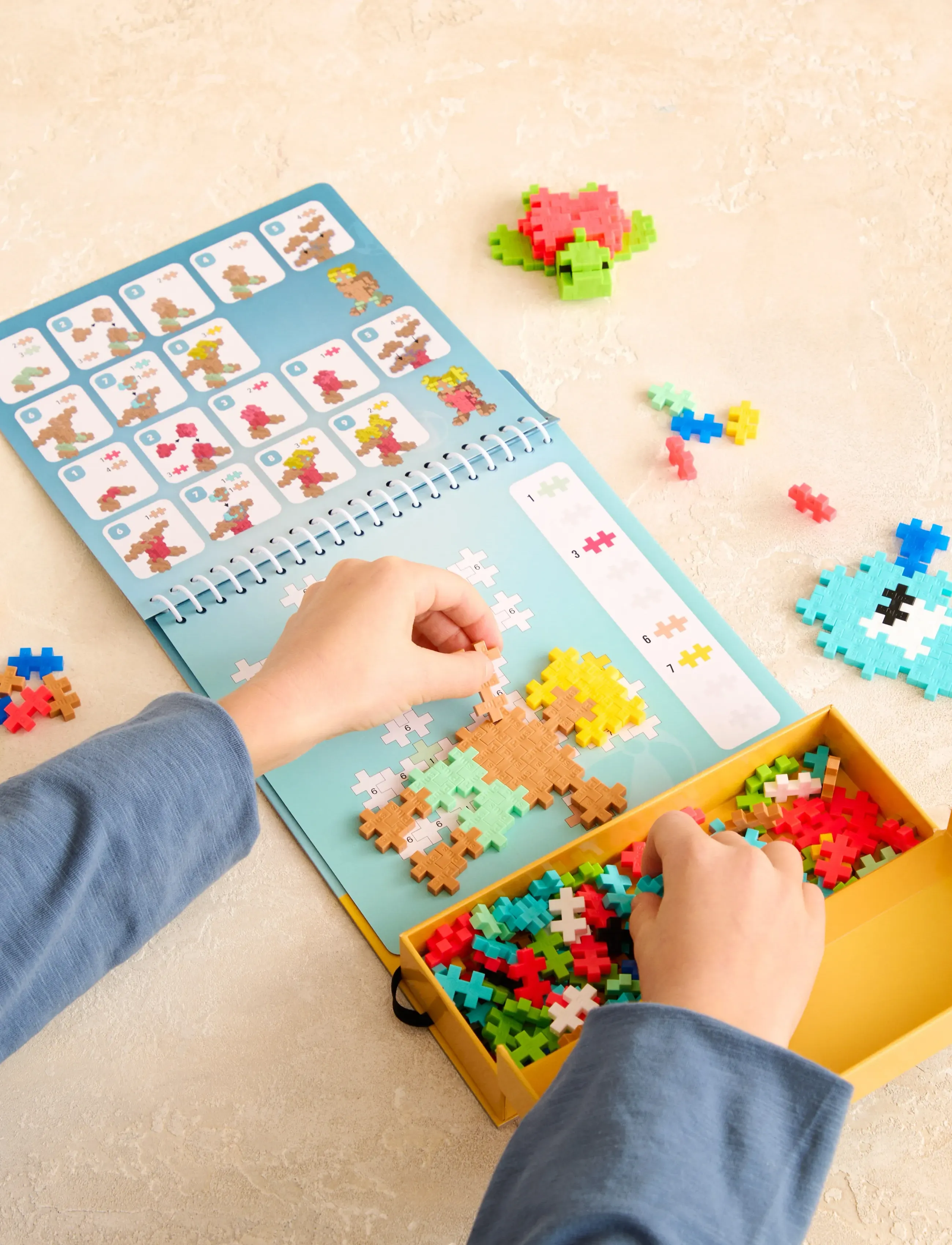 Plus-Plus Plus-Plus Activity Pad – Ocean, One Size, Multi/patterned, Byggesæt Og -Klodser > Byggeklodser, Børn