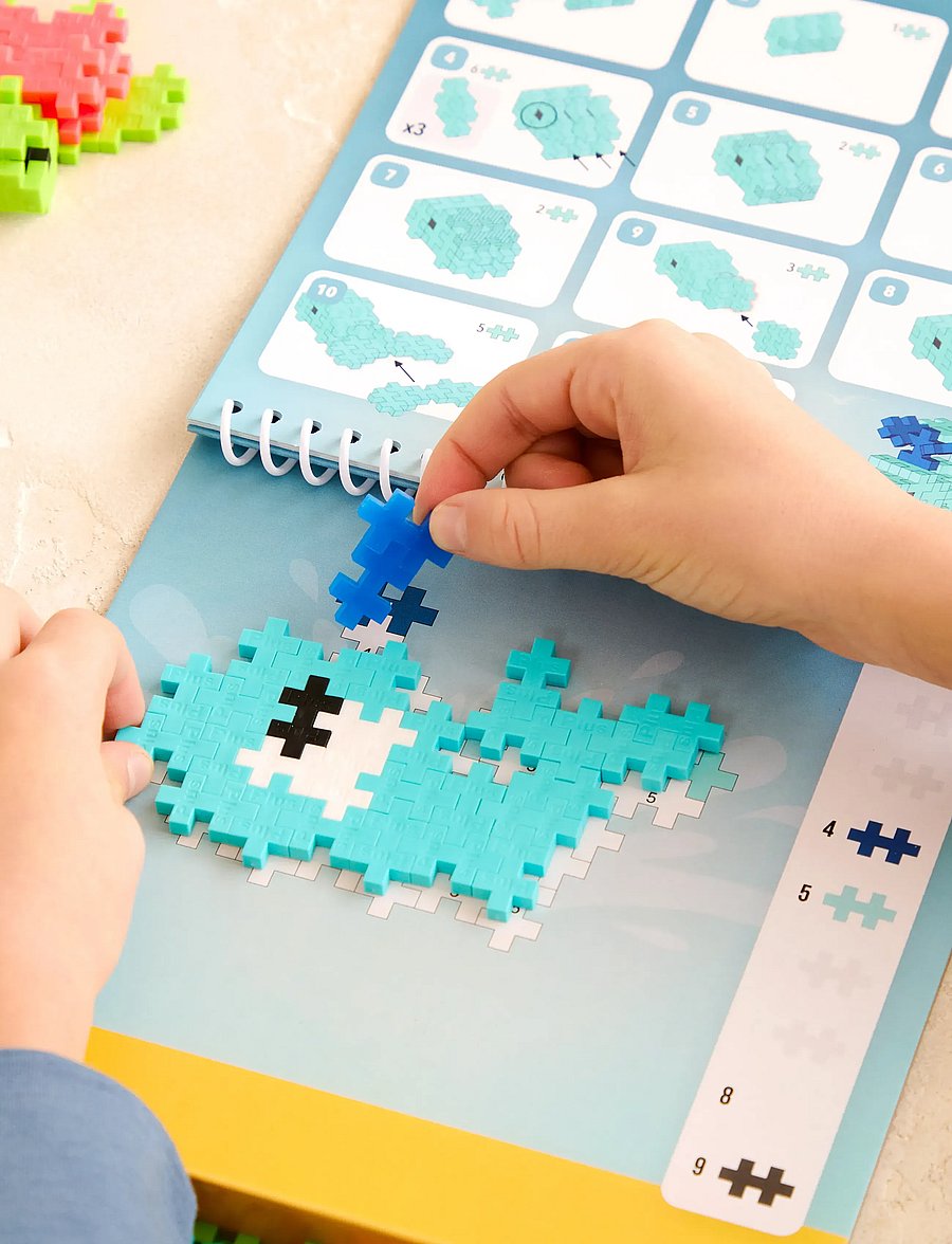 Plus-Plus - Plus-Plus Activity Pad – Ocean - byggklossar - mix - 5
